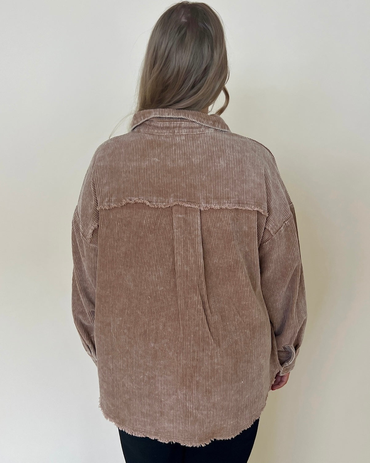 Good Side Mocha Plus Corduroy Jacket-Shop-Womens-Boutique-Clothing