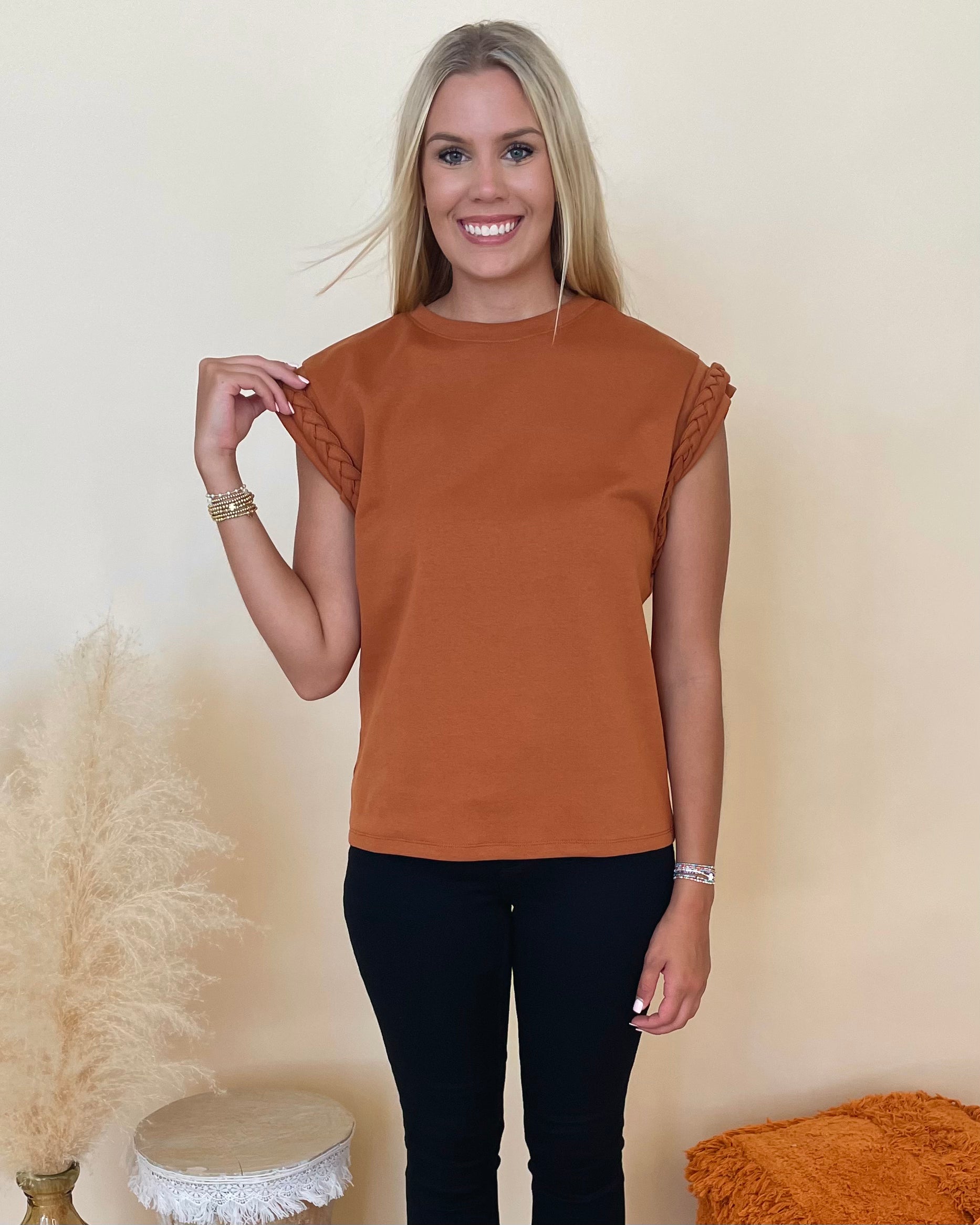 Wish For More Camel Braided Top-Shop-Womens-Boutique-Clothing