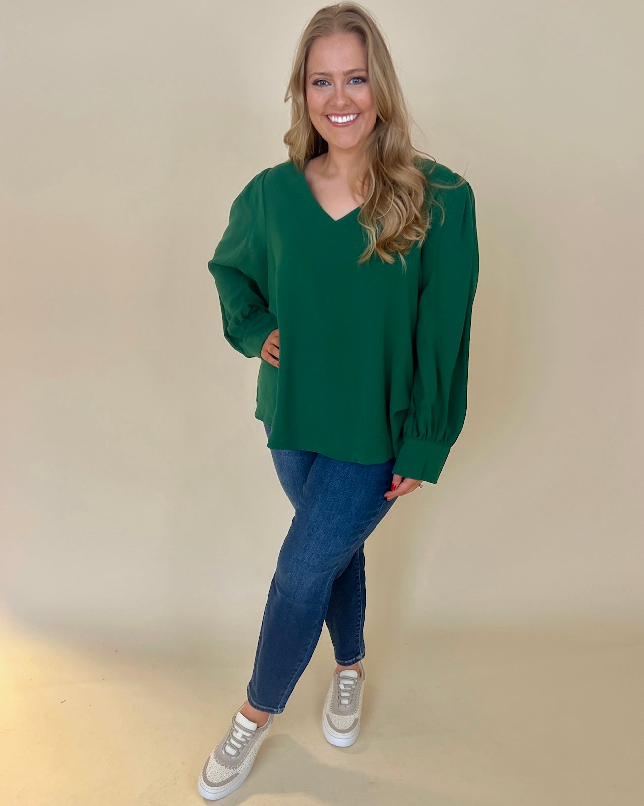 Found A Dream Hunter Green Plus Top-Shop-Womens-Boutique-Clothing