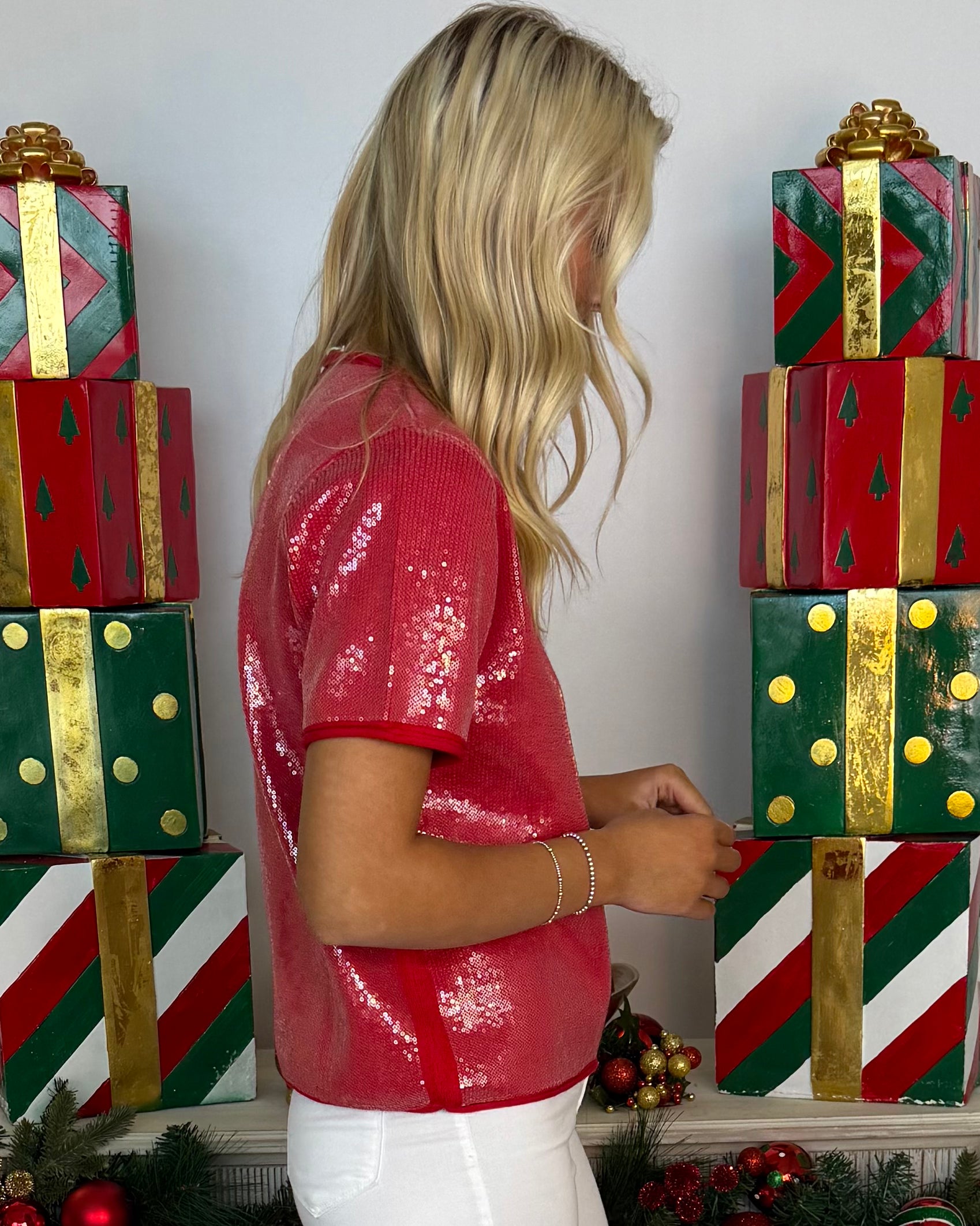 Ain't It Fun Red Sequin Top-Shop-Womens-Boutique-Clothing