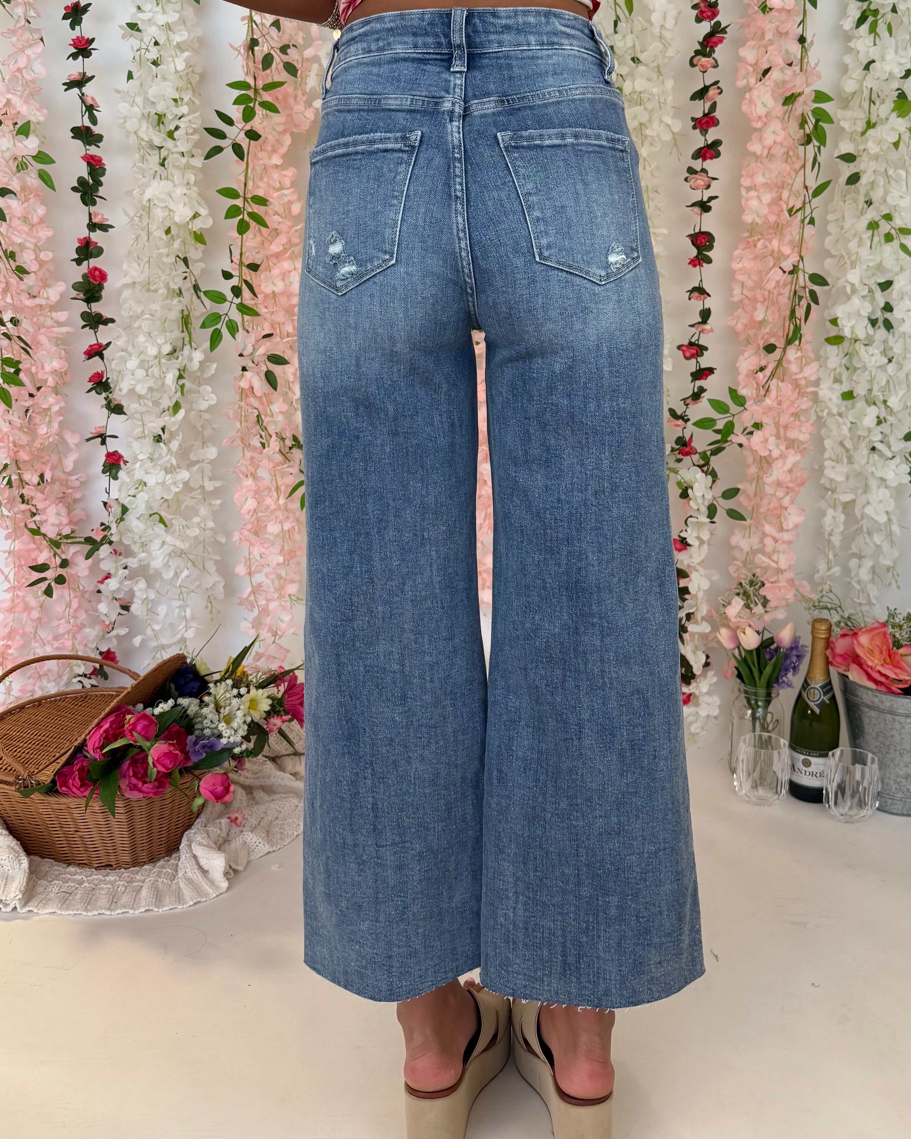 Got Dreams Medium Washed Wide Leg Jean-Shop-Womens-Boutique-Clothing