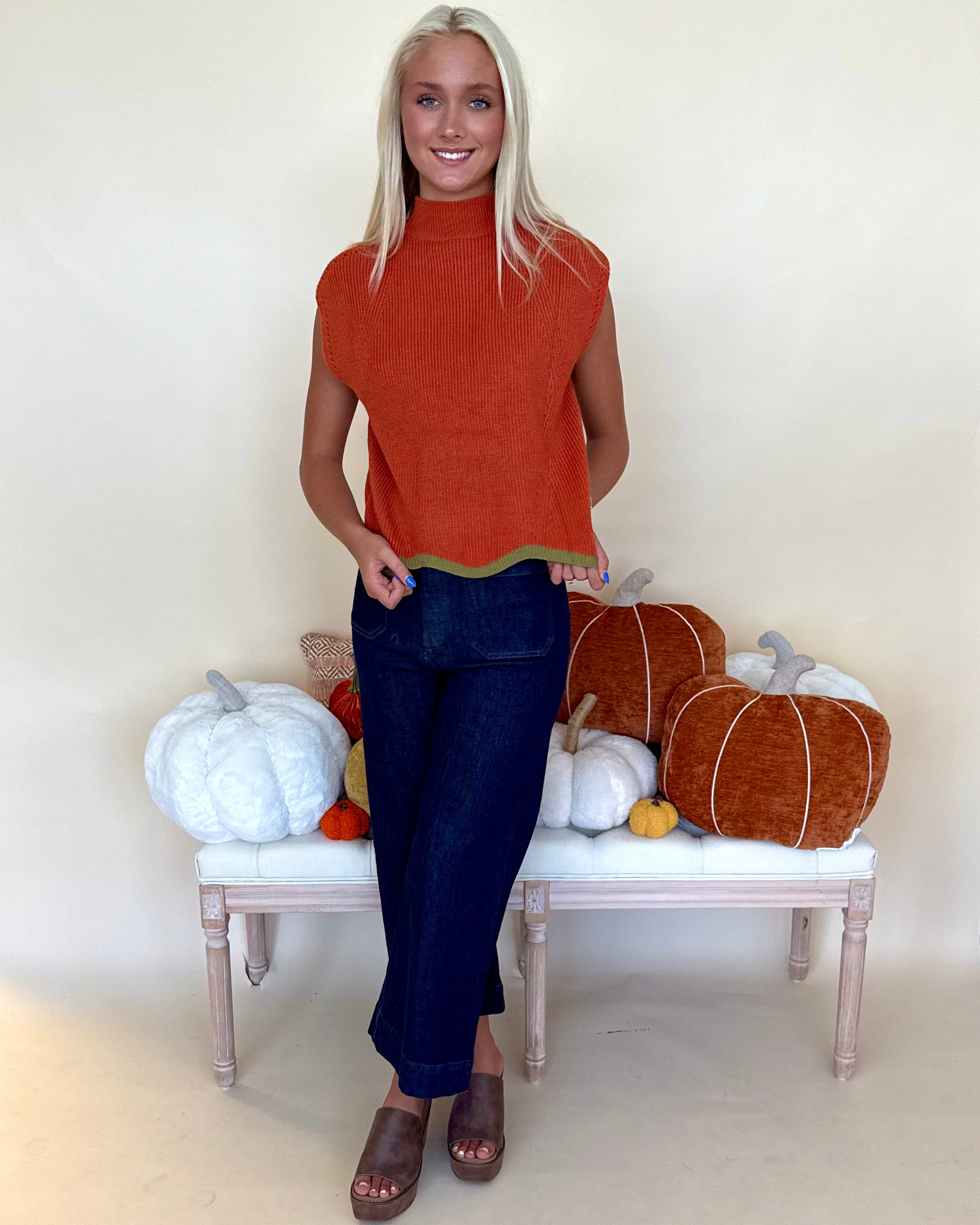 A Theory Pumpkin Knit Sweater-Shop-Womens-Boutique-Clothing