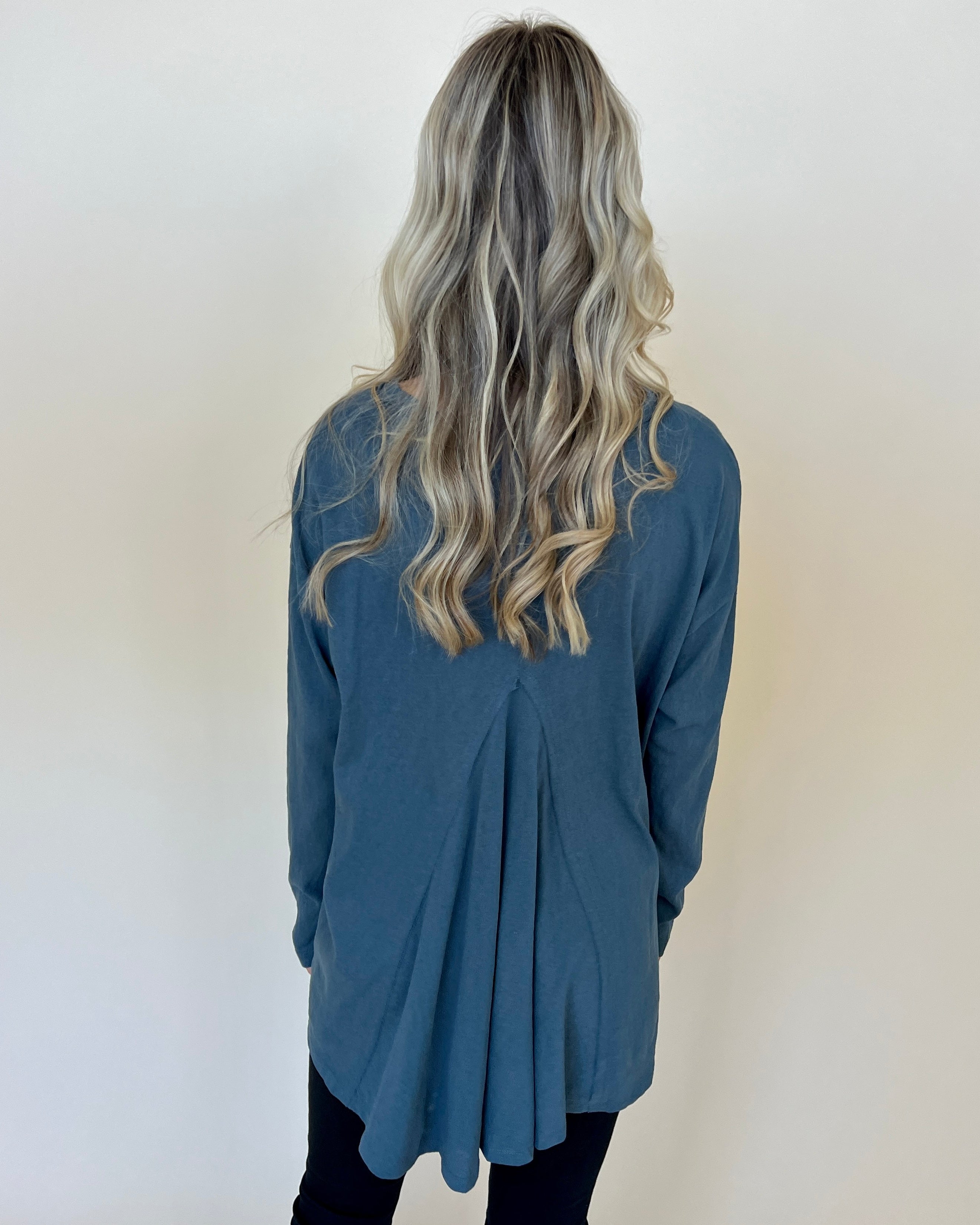 Your Exceptional Teal Cotton Slub Top-Shop-Womens-Boutique-Clothing