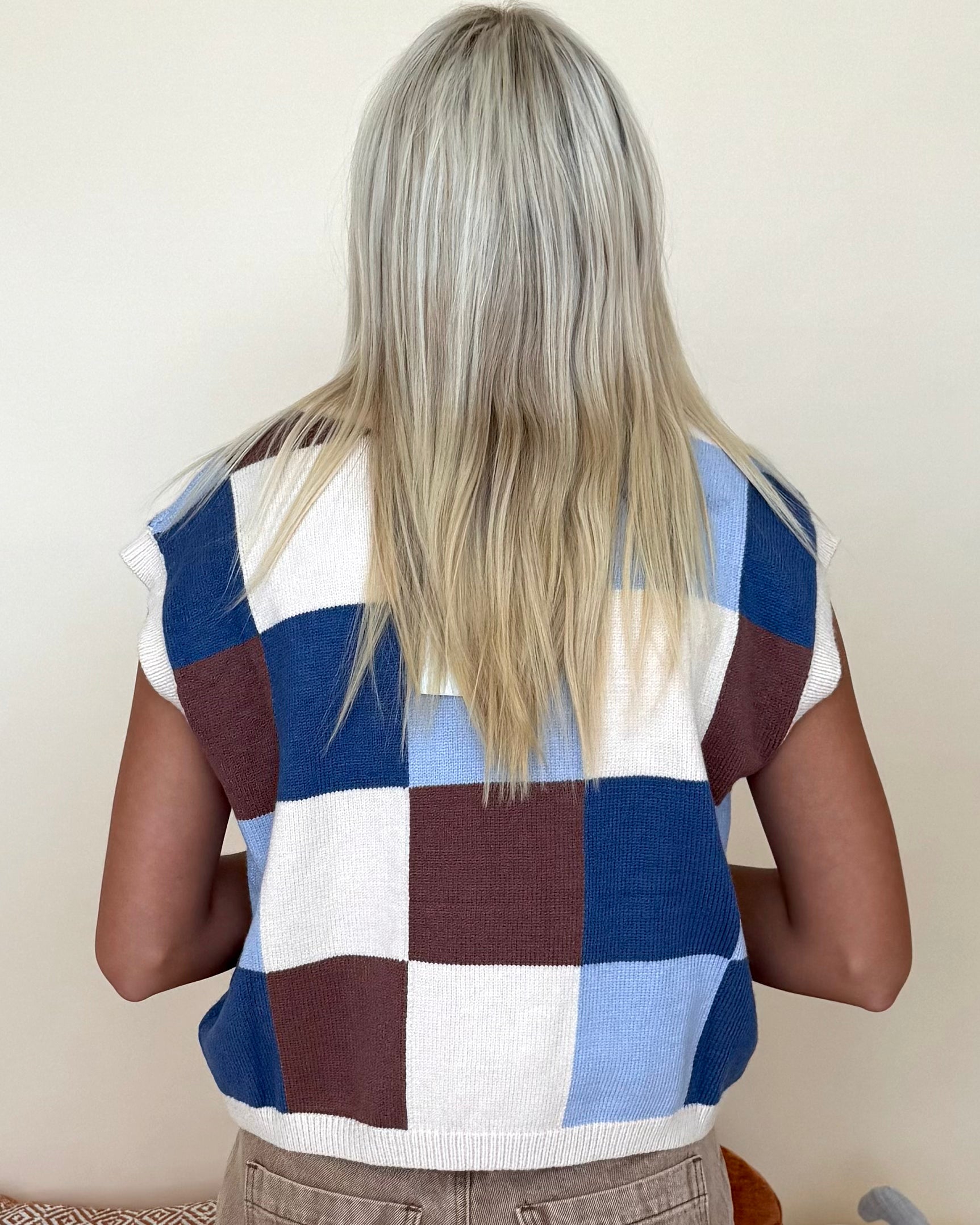Best Of You Mocha Checkered Sweater-Shop-Womens-Boutique-Clothing