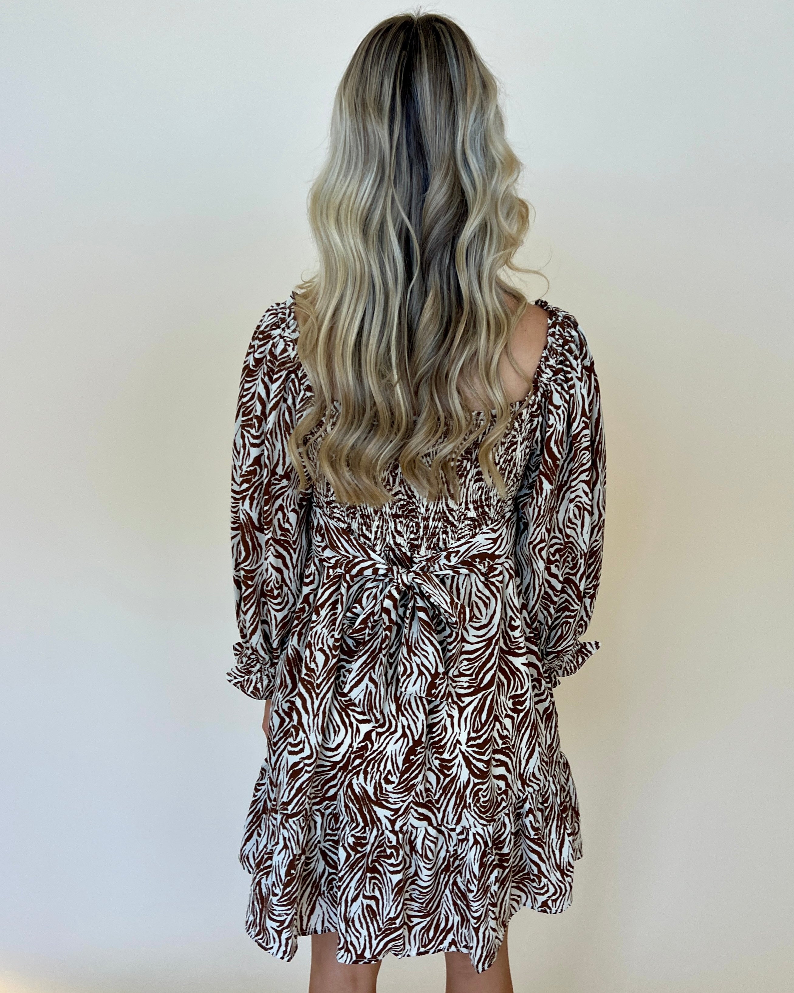 Your Own Way Cream Zebra Print Dress-Shop-Womens-Boutique-Clothing