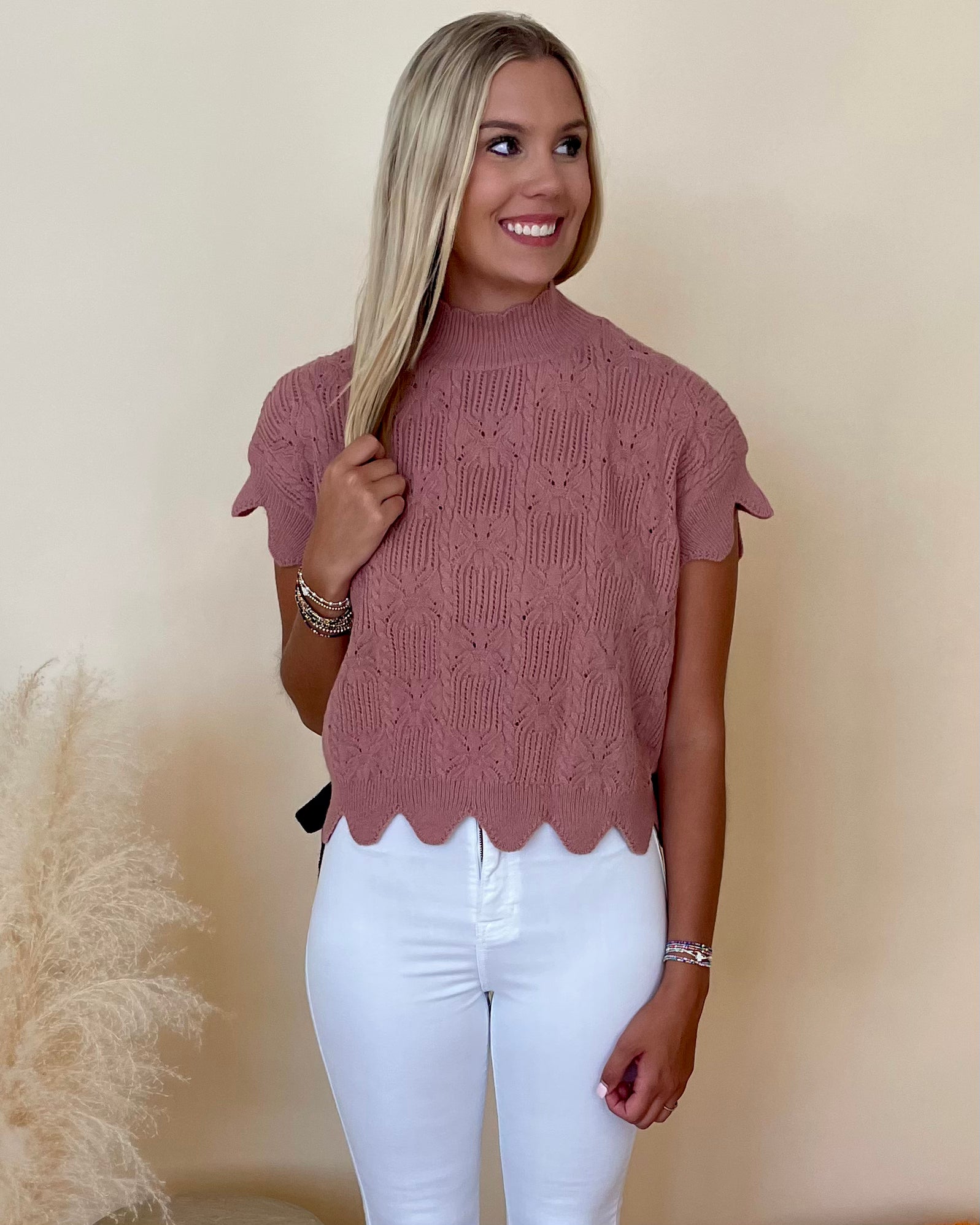 Tied Together Blush Tie Sweater-Shop-Womens-Boutique-Clothing