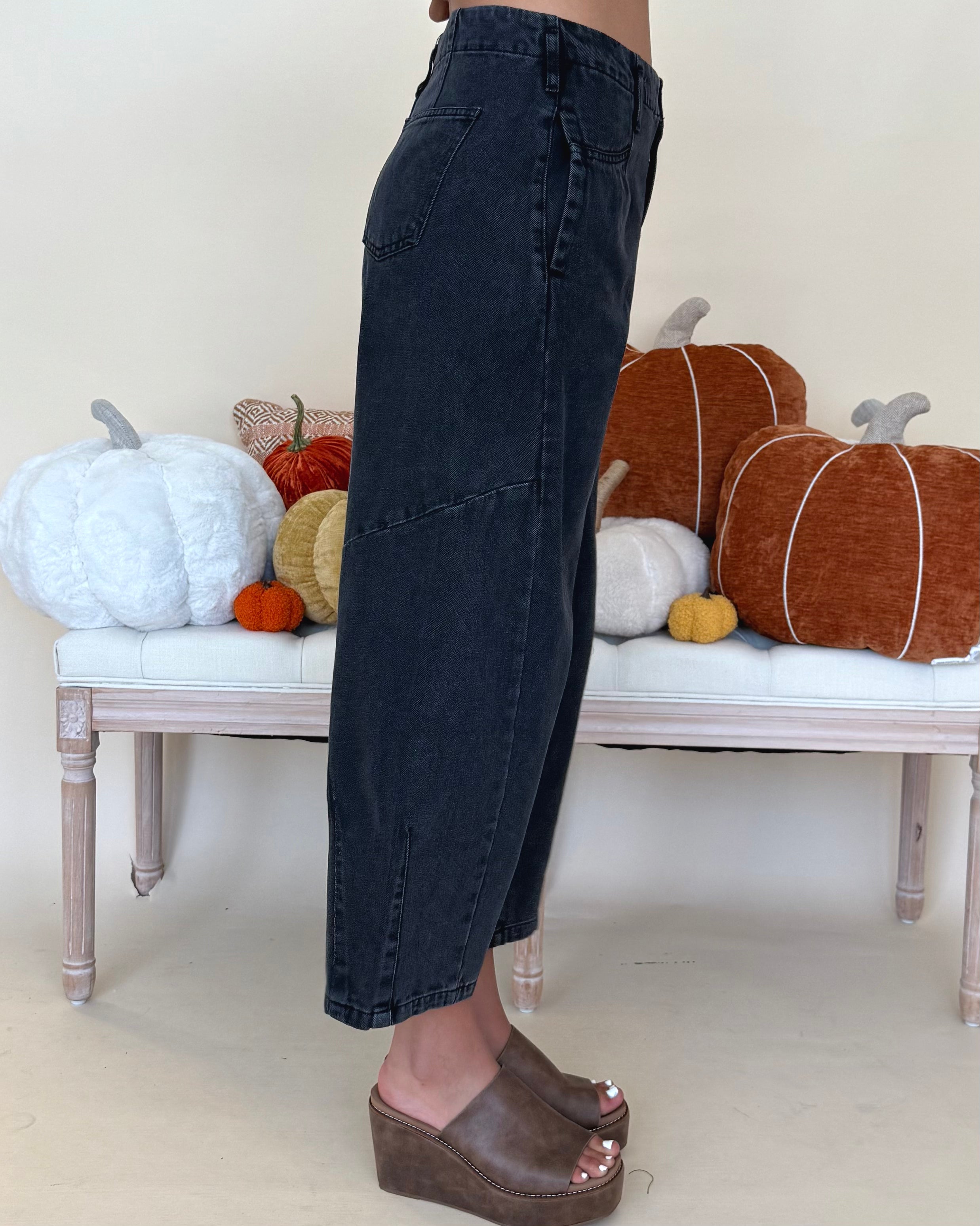 Been Real Black Wide Leg Denim Jeans-Shop-Womens-Boutique-Clothing