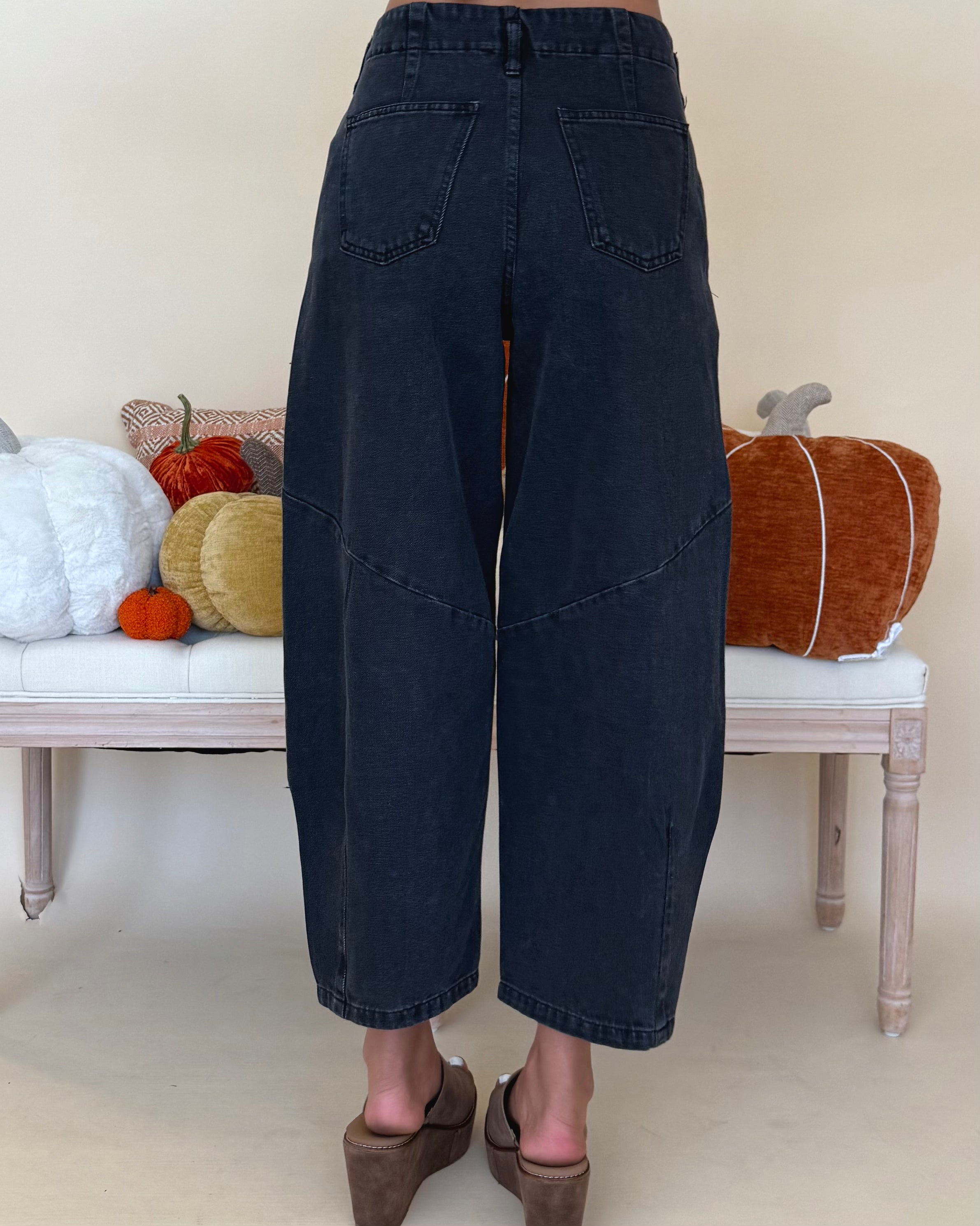 Been Real Black Wide Leg Denim Jeans-Shop-Womens-Boutique-Clothing