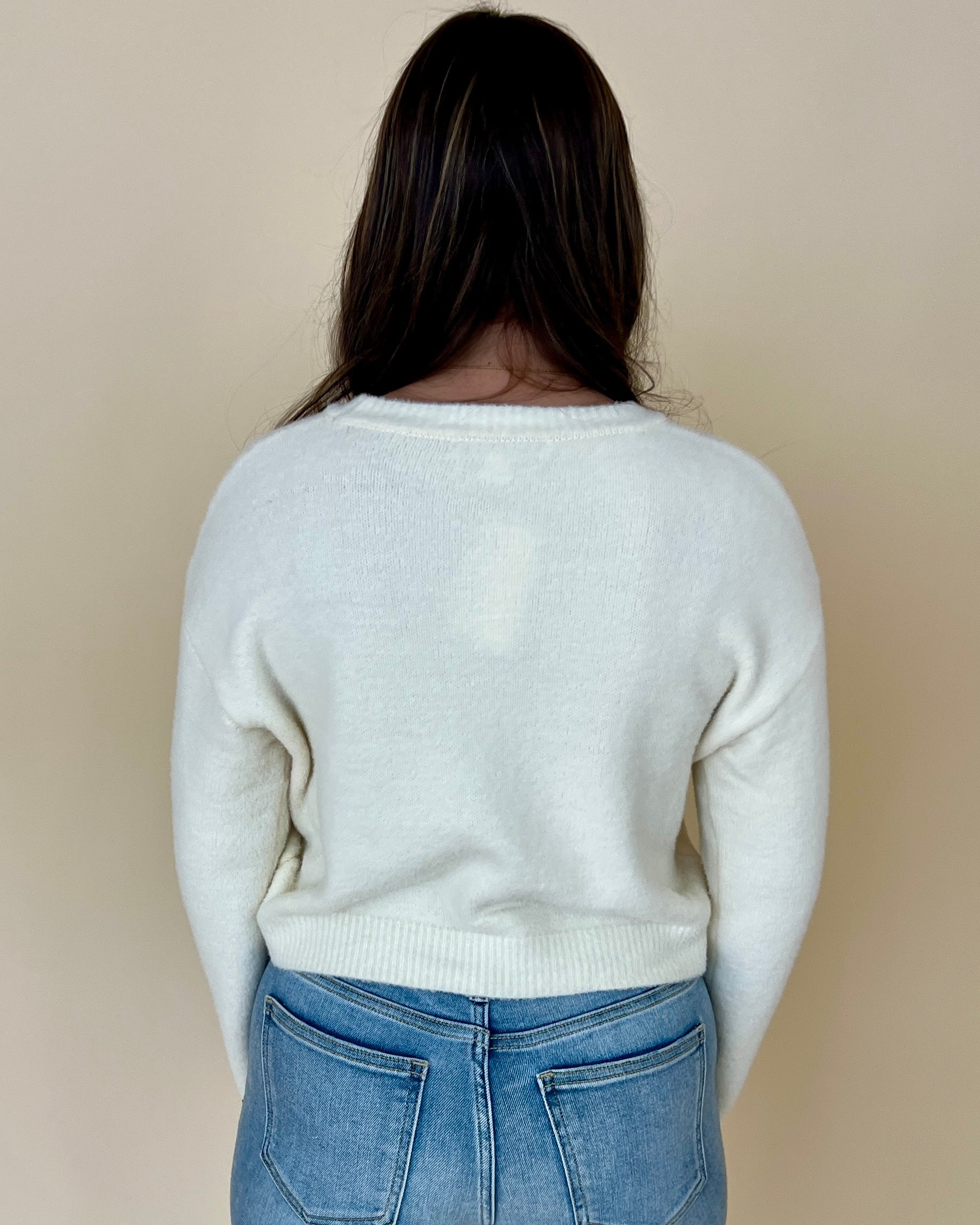 Be You Cream Fuzzy Cropped Sweater-Shop-Womens-Boutique-Clothing
