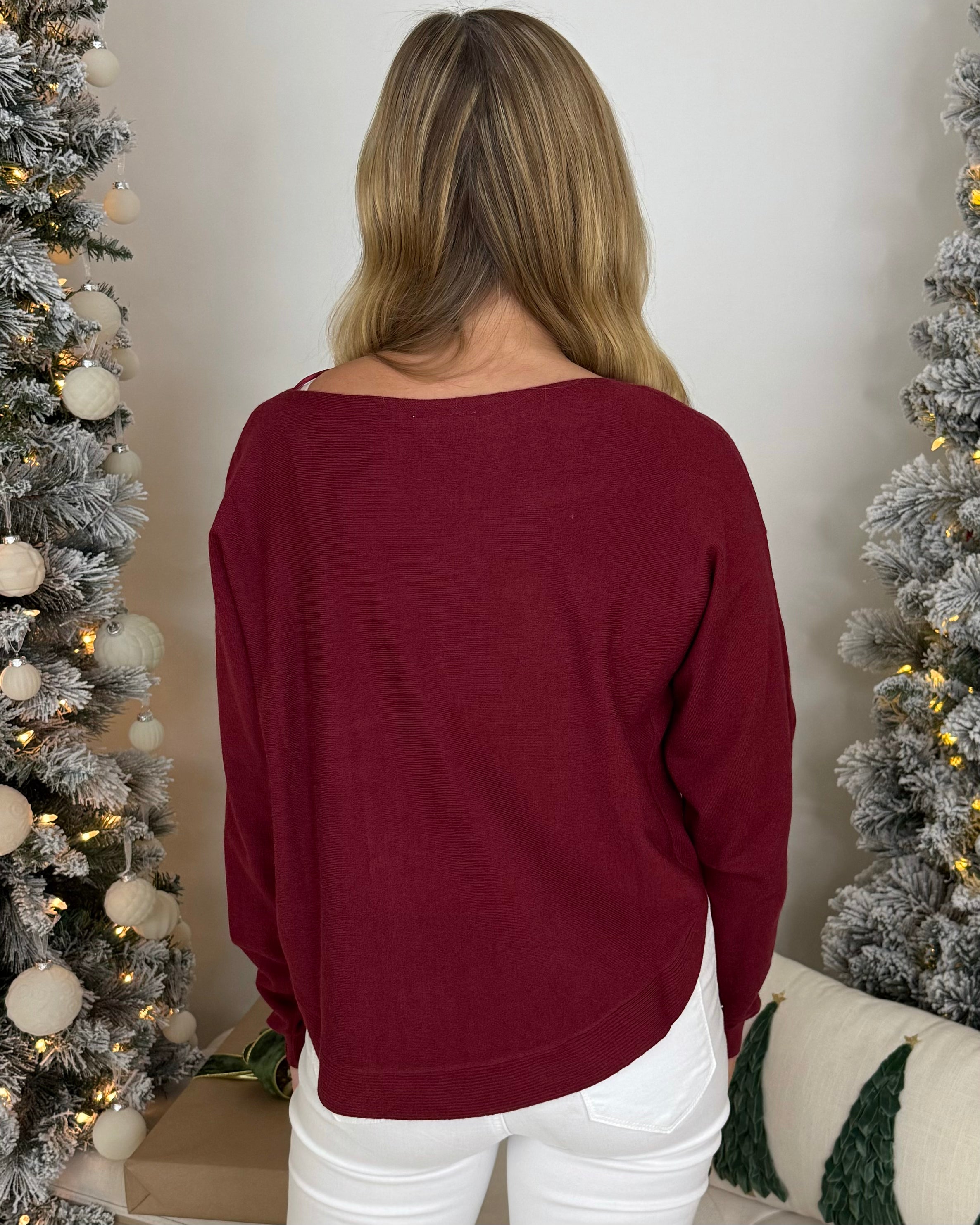 Take Me Away Merlot Sweater-Shop-Womens-Boutique-Clothing