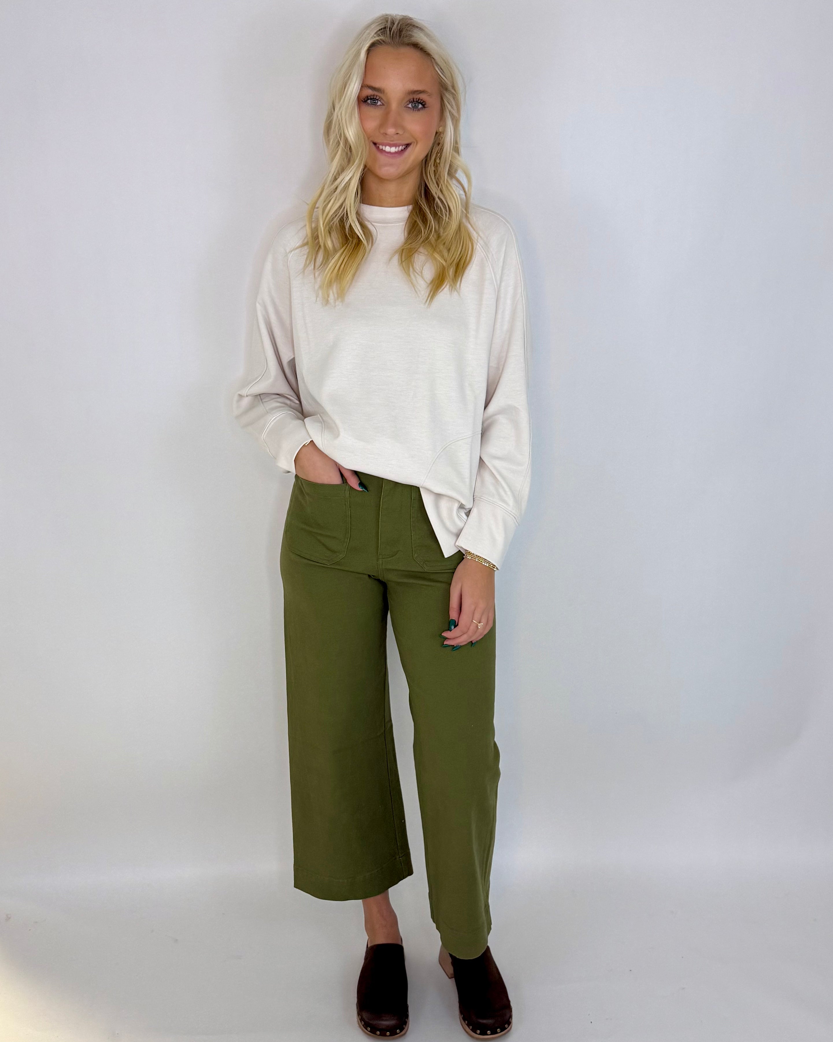 Stopping By Olive Wide Leg Pants-Shop-Womens-Boutique-Clothing