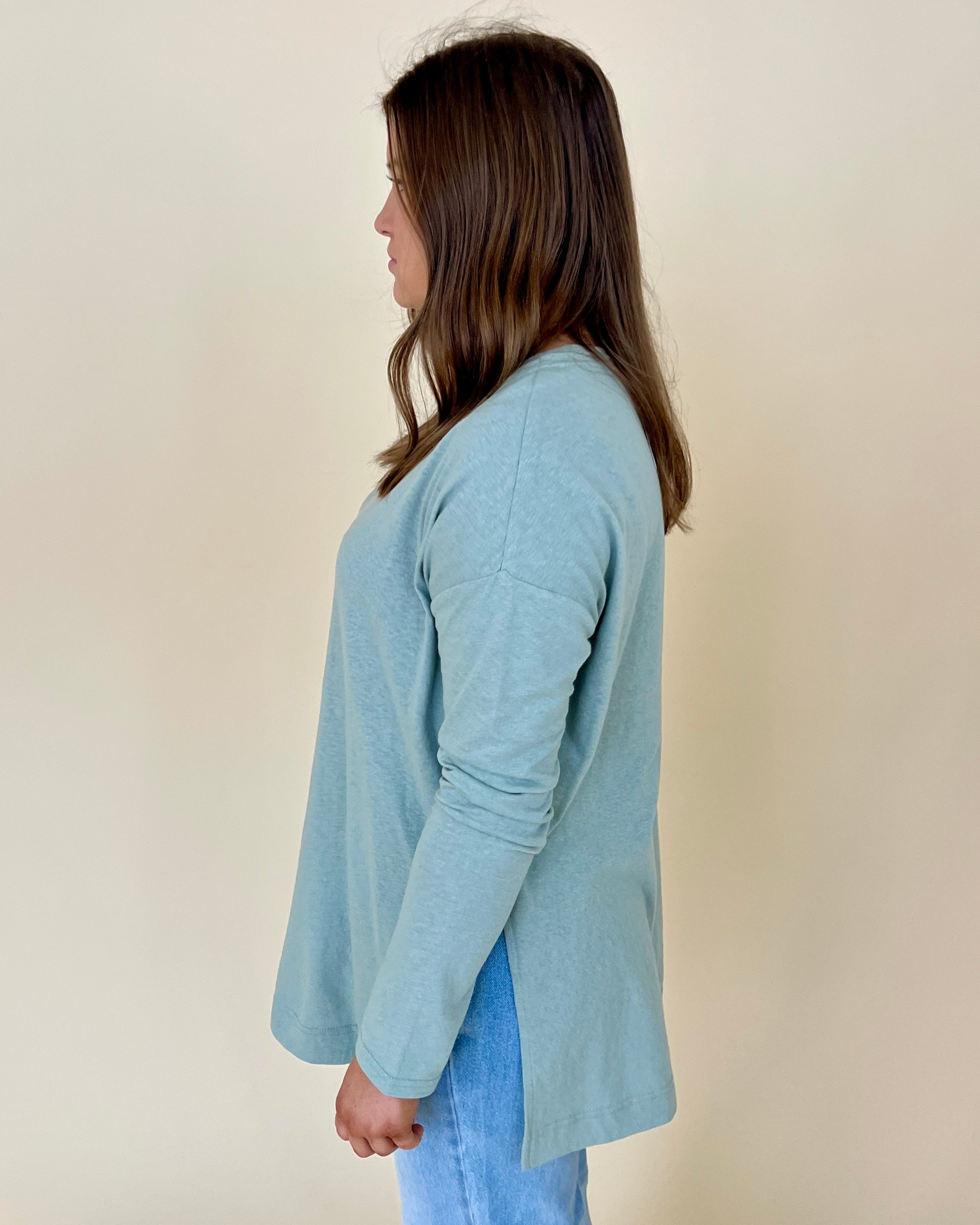 Casually Cute Iceberg Green Basic Top-Shop-Womens-Boutique-Clothing