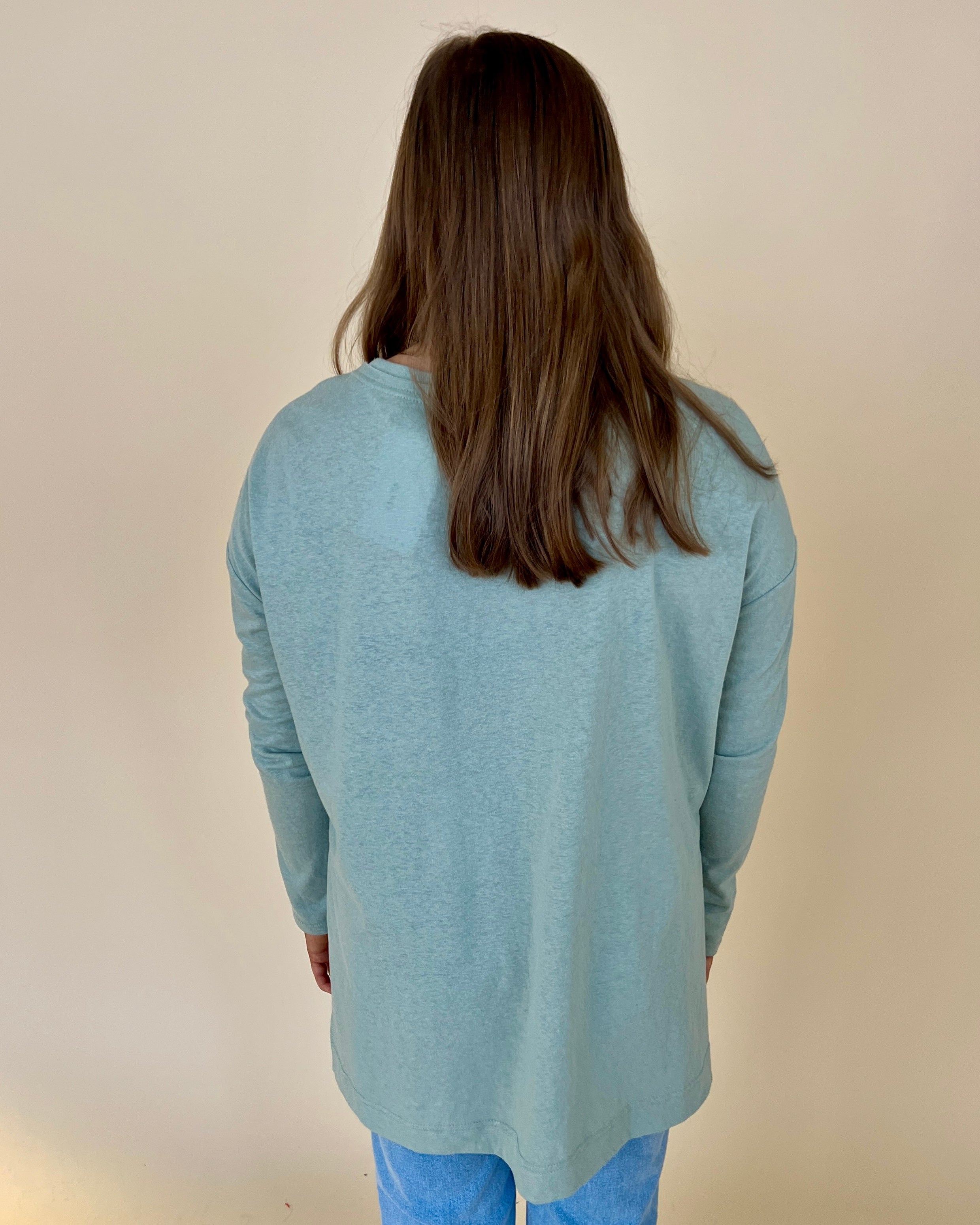 Casually Cute Iceberg Green Basic Top-Shop-Womens-Boutique-Clothing