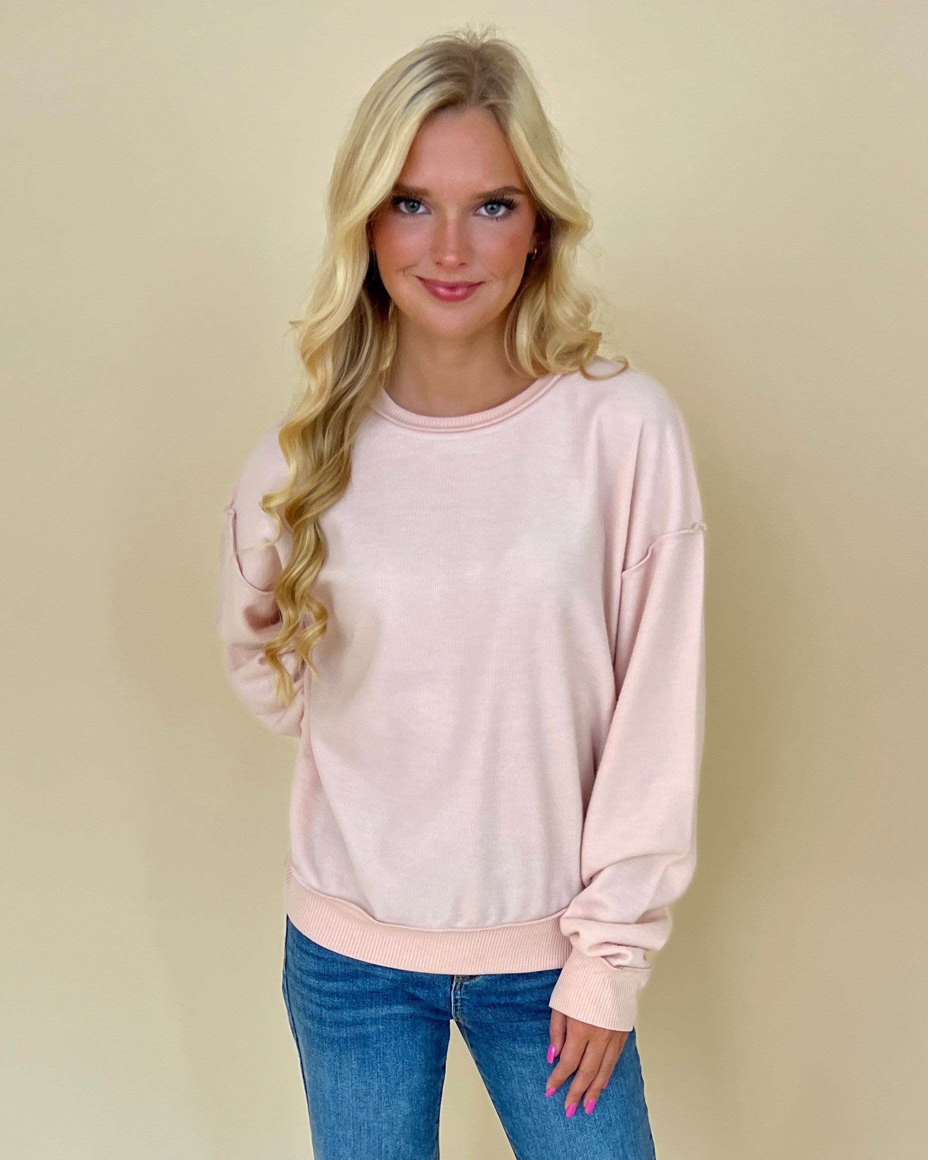 Don't Blame Me Dusty Pink Knit Top-Shop-Womens-Boutique-Clothing