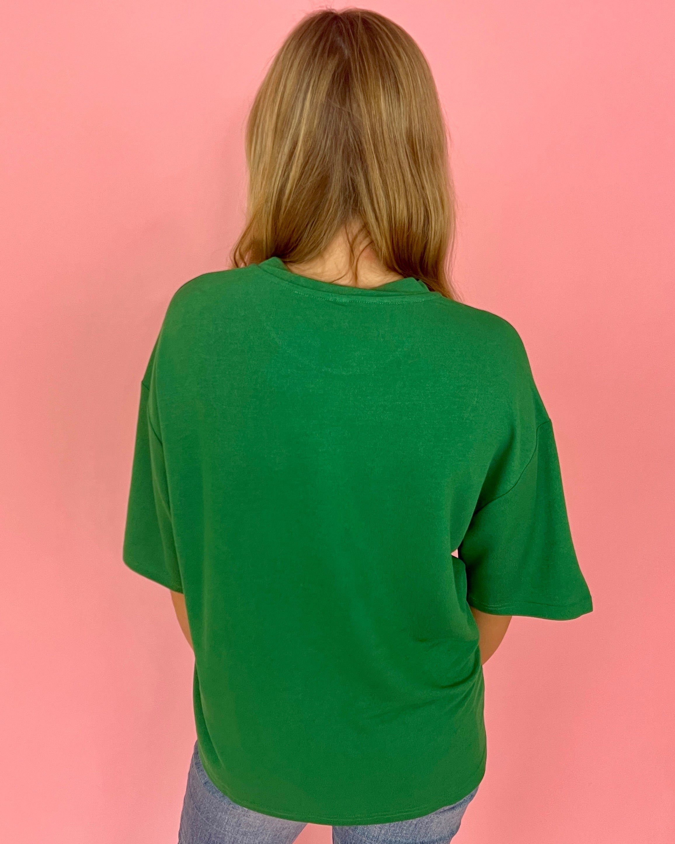 One At A Time Green Knit Top-Shop-Womens-Boutique-Clothing