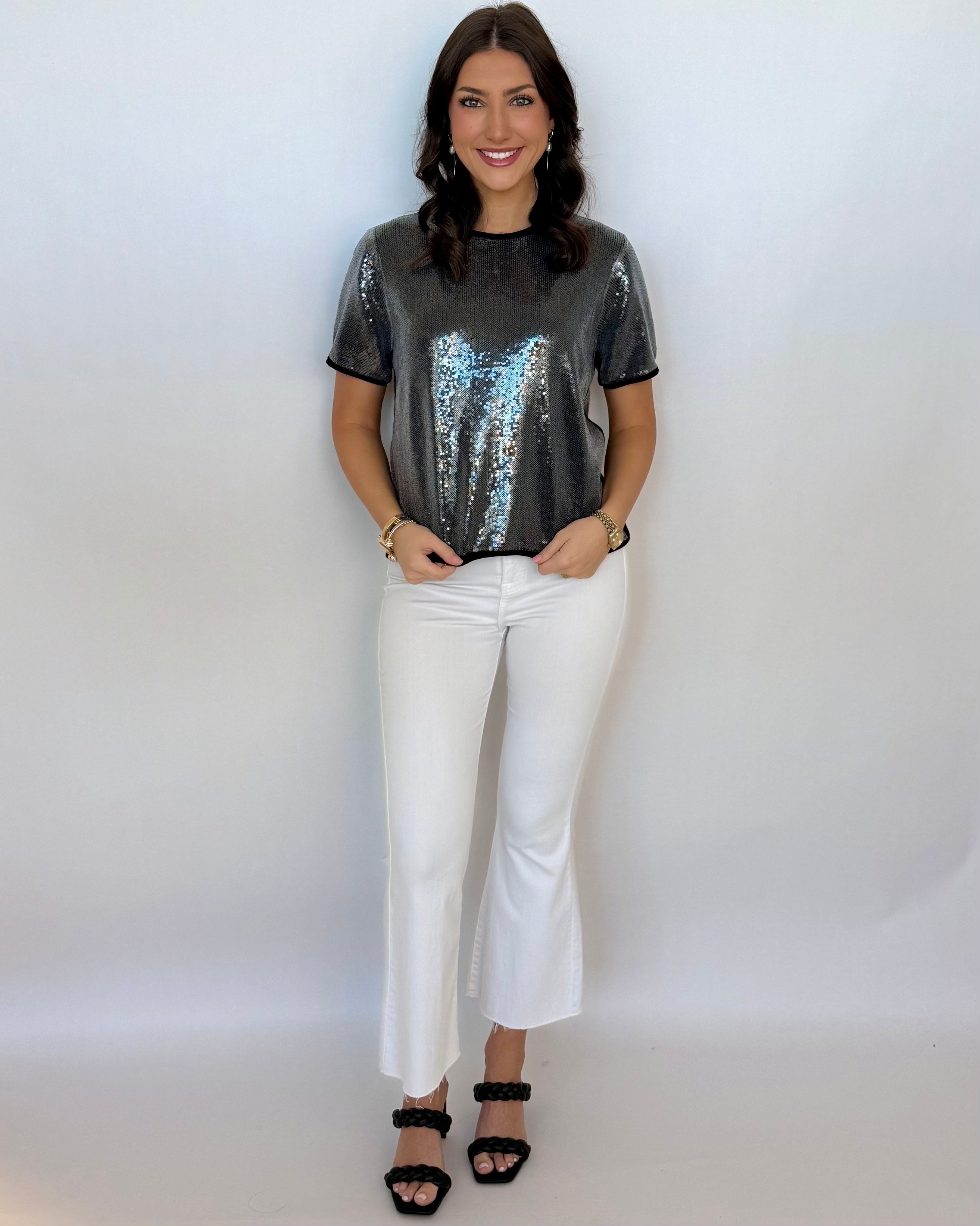 Ain't It Fun Black Sequin Top-Shop-Womens-Boutique-Clothing