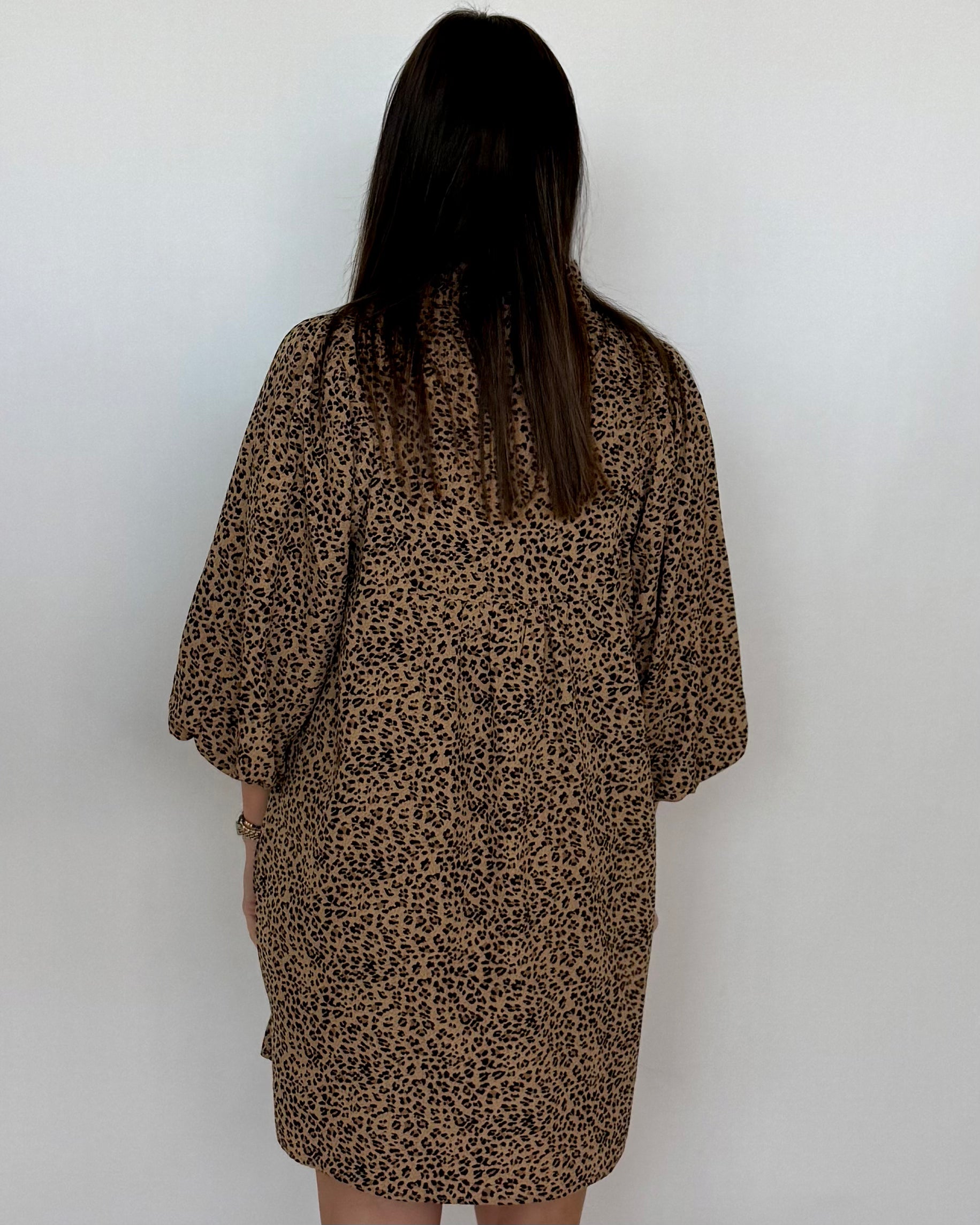 Mountainside Moment Taupe Leopard Dress-Shop-Womens-Boutique-Clothing