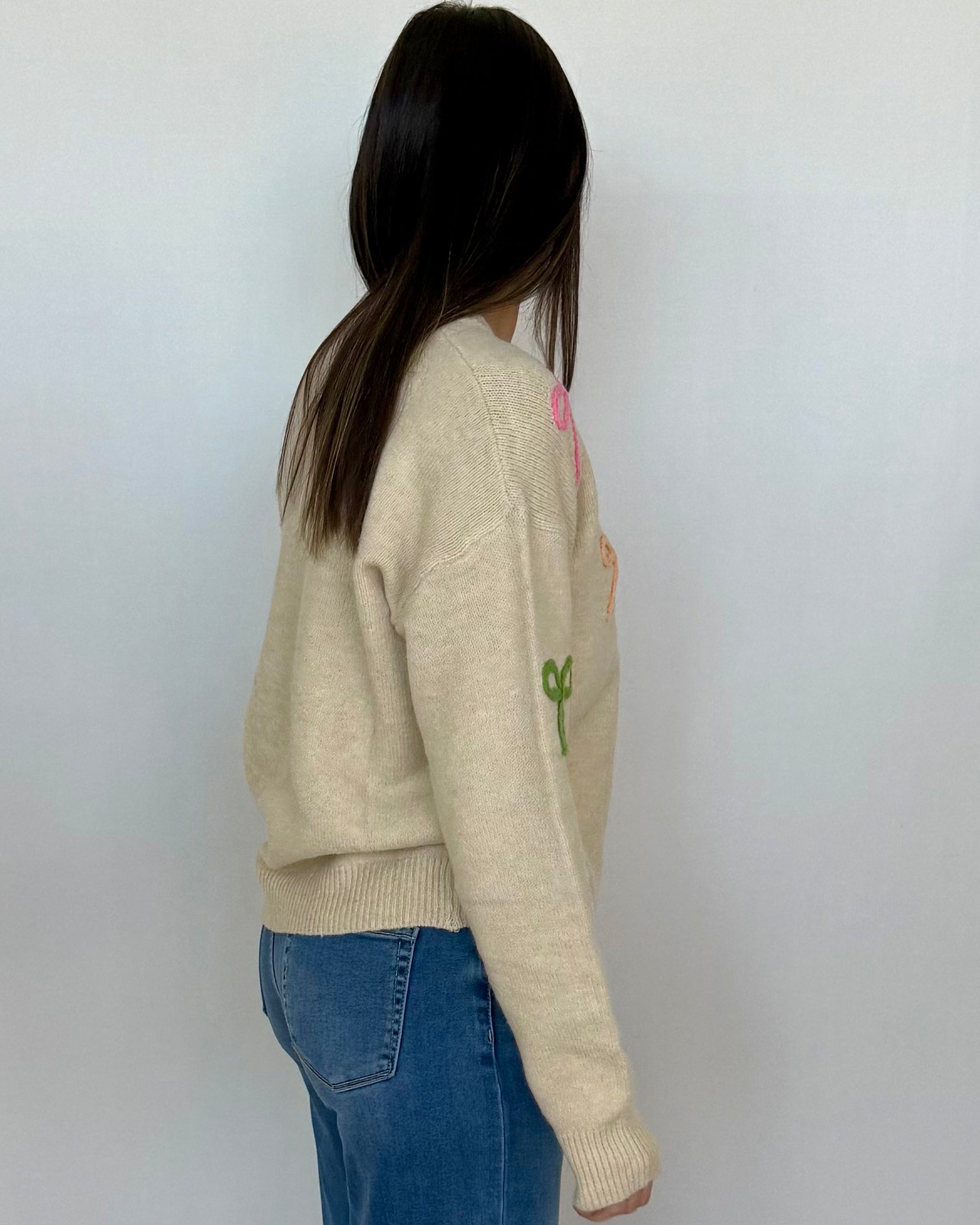 All In Favor Ivory Bow Sweater-Shop-Womens-Boutique-Clothing