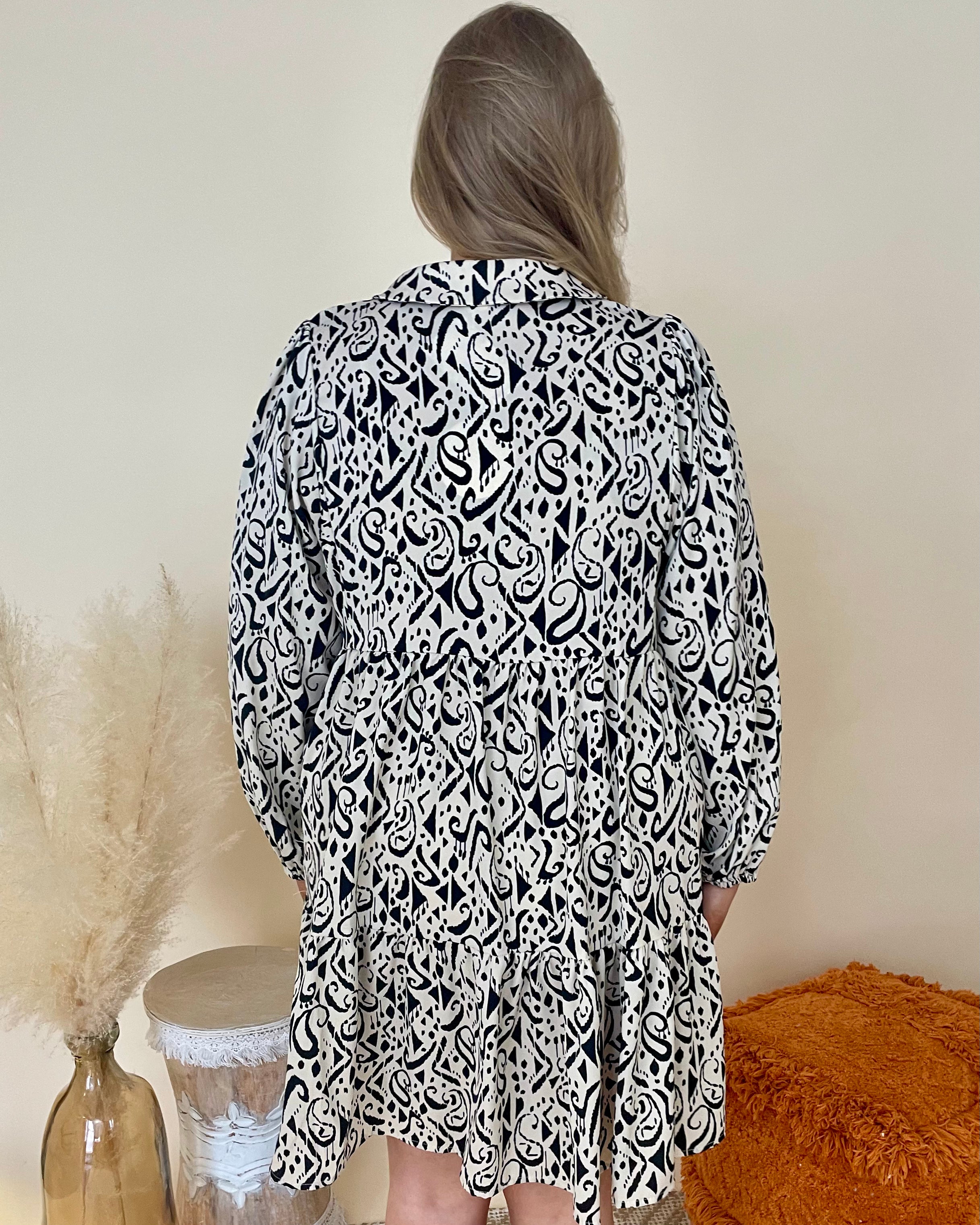 Amazing Views Cream Mix Plus Print Dress-Shop-Womens-Boutique-Clothing