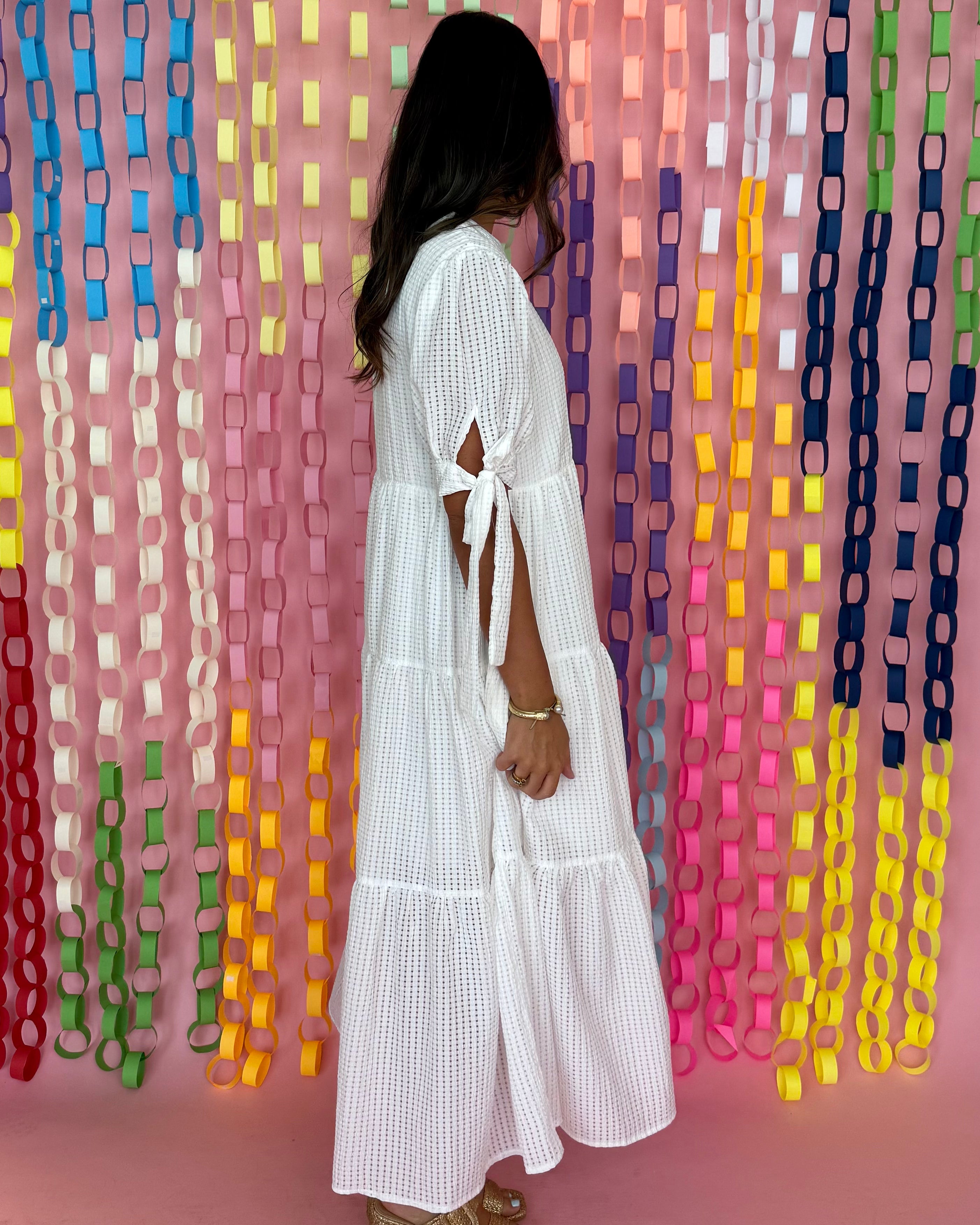 More Duets White Tiered Midi Dress-Shop-Womens-Boutique-Clothing