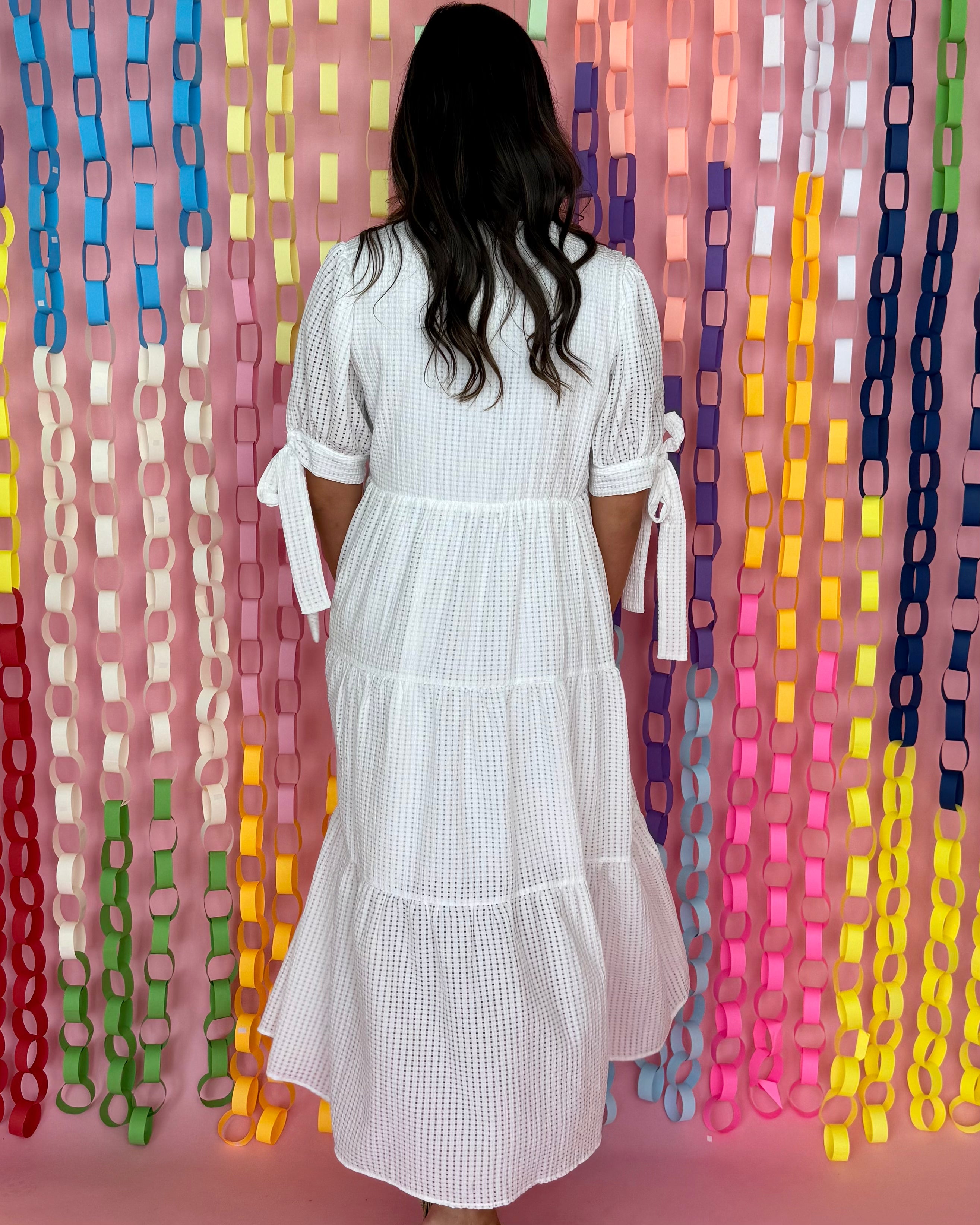 More Duets White Tiered Midi Dress-Shop-Womens-Boutique-Clothing