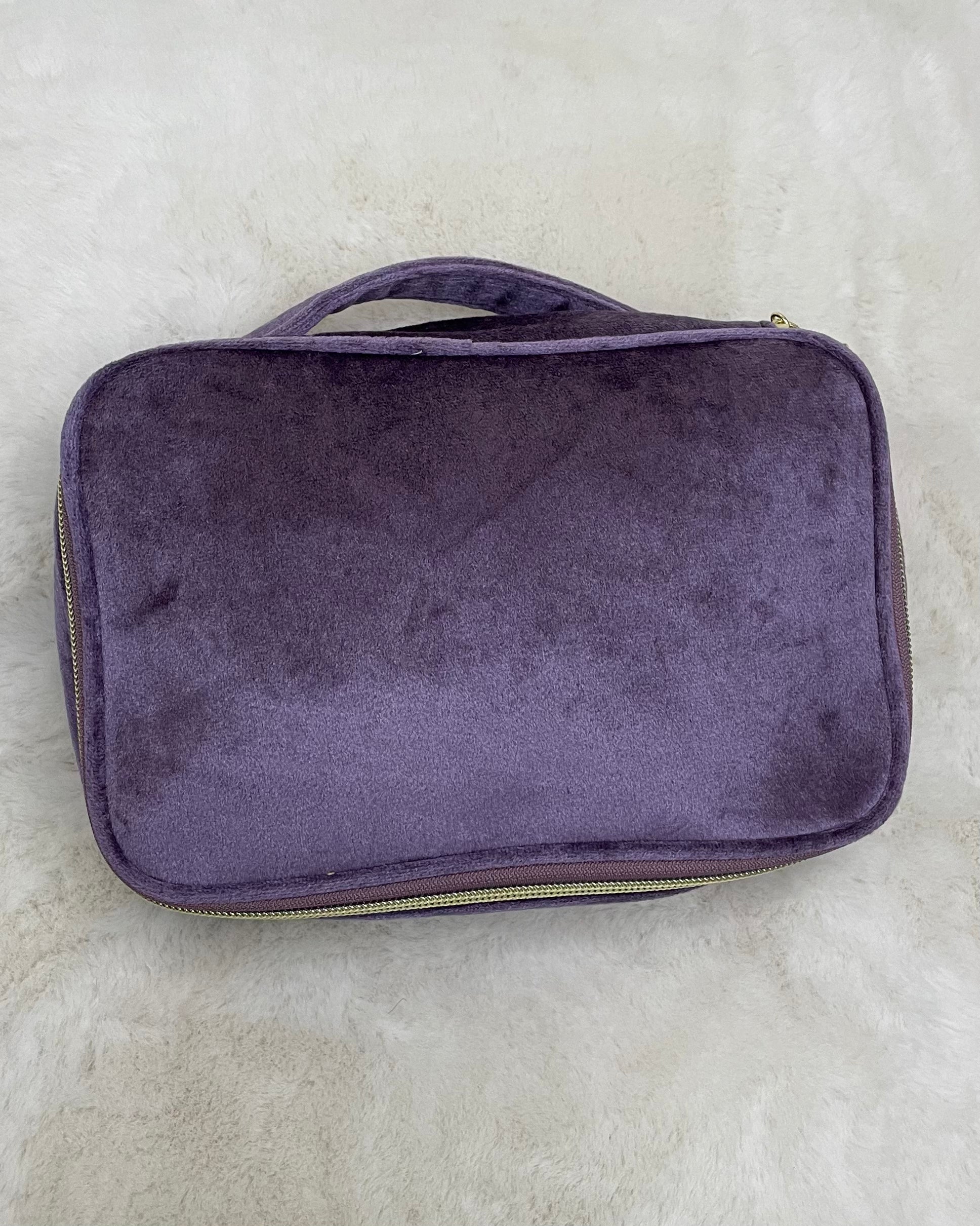 Sent Packing Lilac Velvet Toiletry Travel Case-Regular-Shop-Womens-Boutique-Clothing