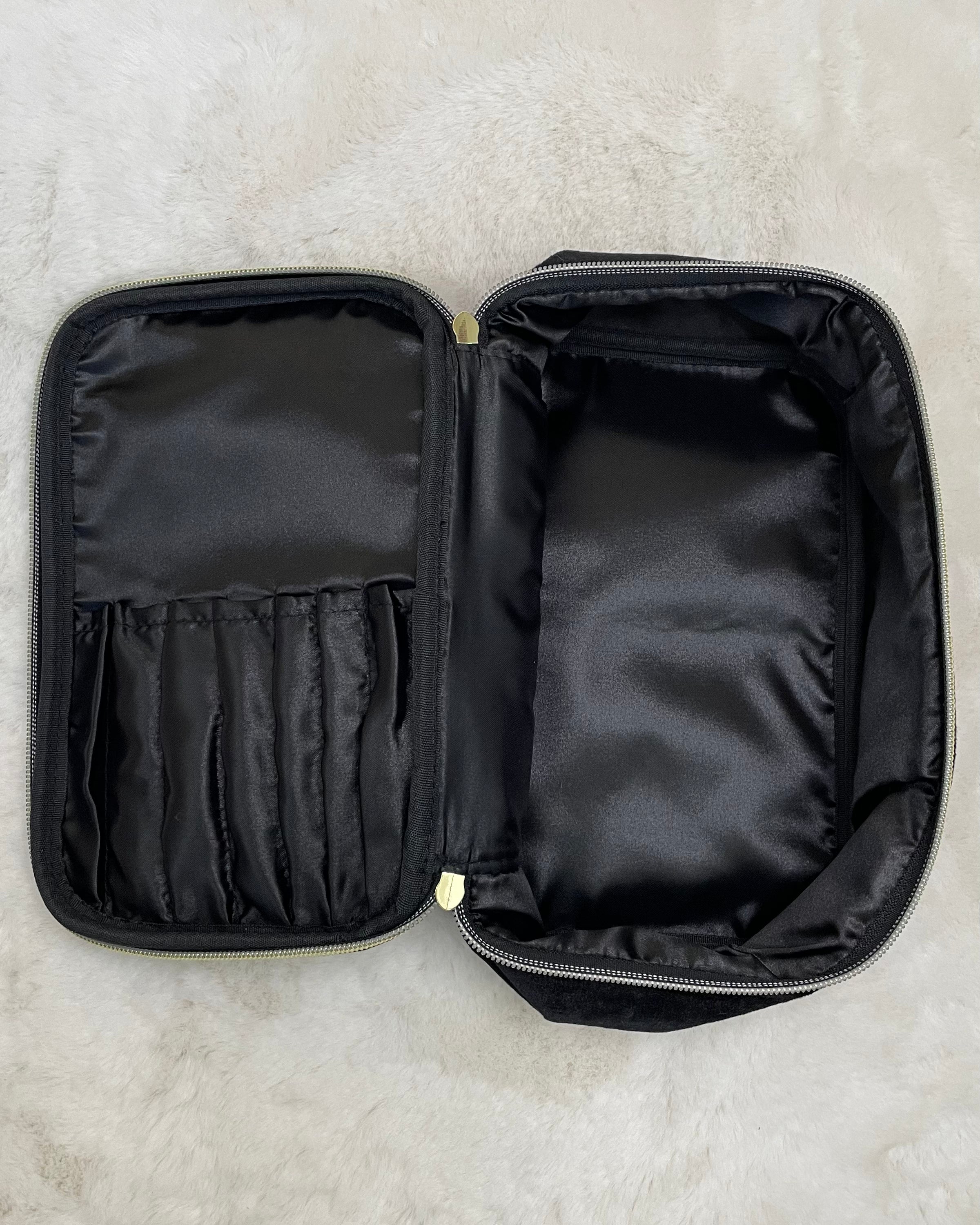 Sent Packing Black Velvet Toiletry Travel Case-Regular-Shop-Womens-Boutique-Clothing