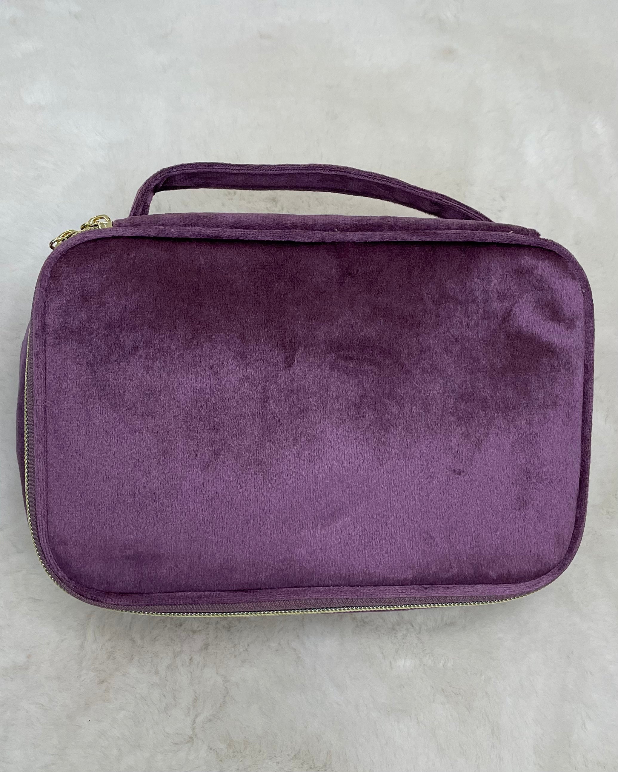 Sent Packing Purple Velvet Toiletry Travel Case-Regular-Shop-Womens-Boutique-Clothing