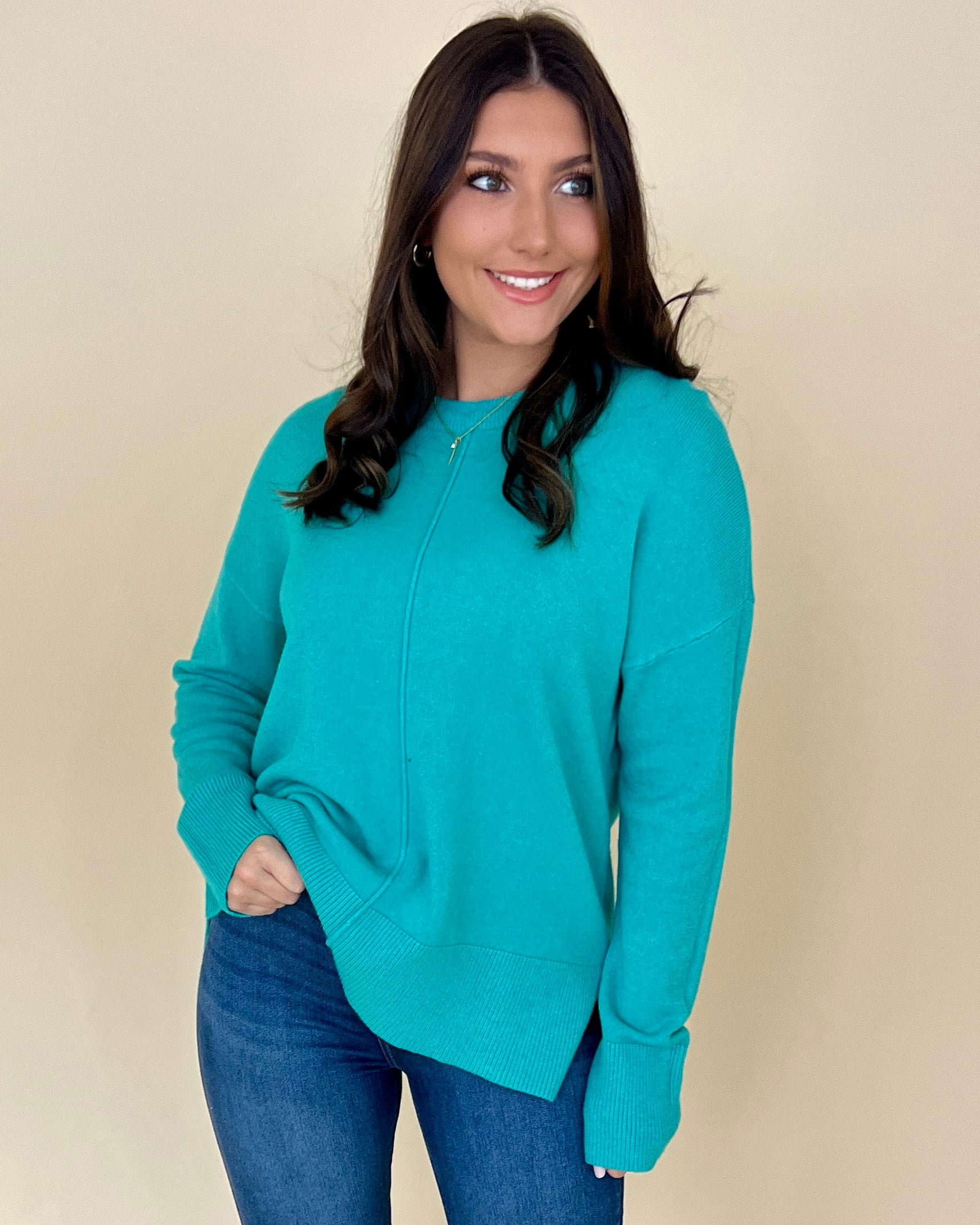 All Ready Alpine Green Sweater-Shop-Womens-Boutique-Clothing