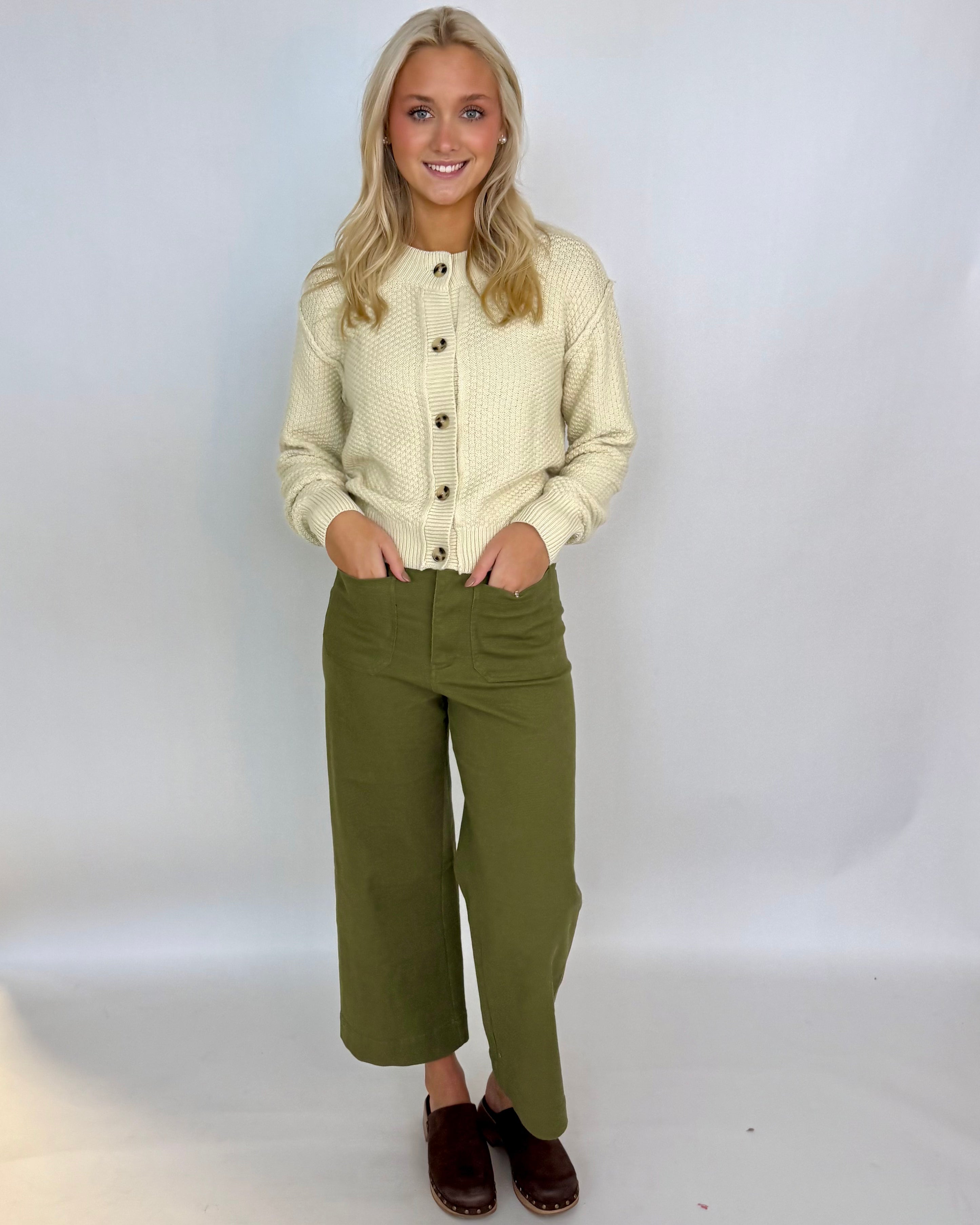 See Your Heart Beige Button Crop Sweater-Shop-Womens-Boutique-Clothing