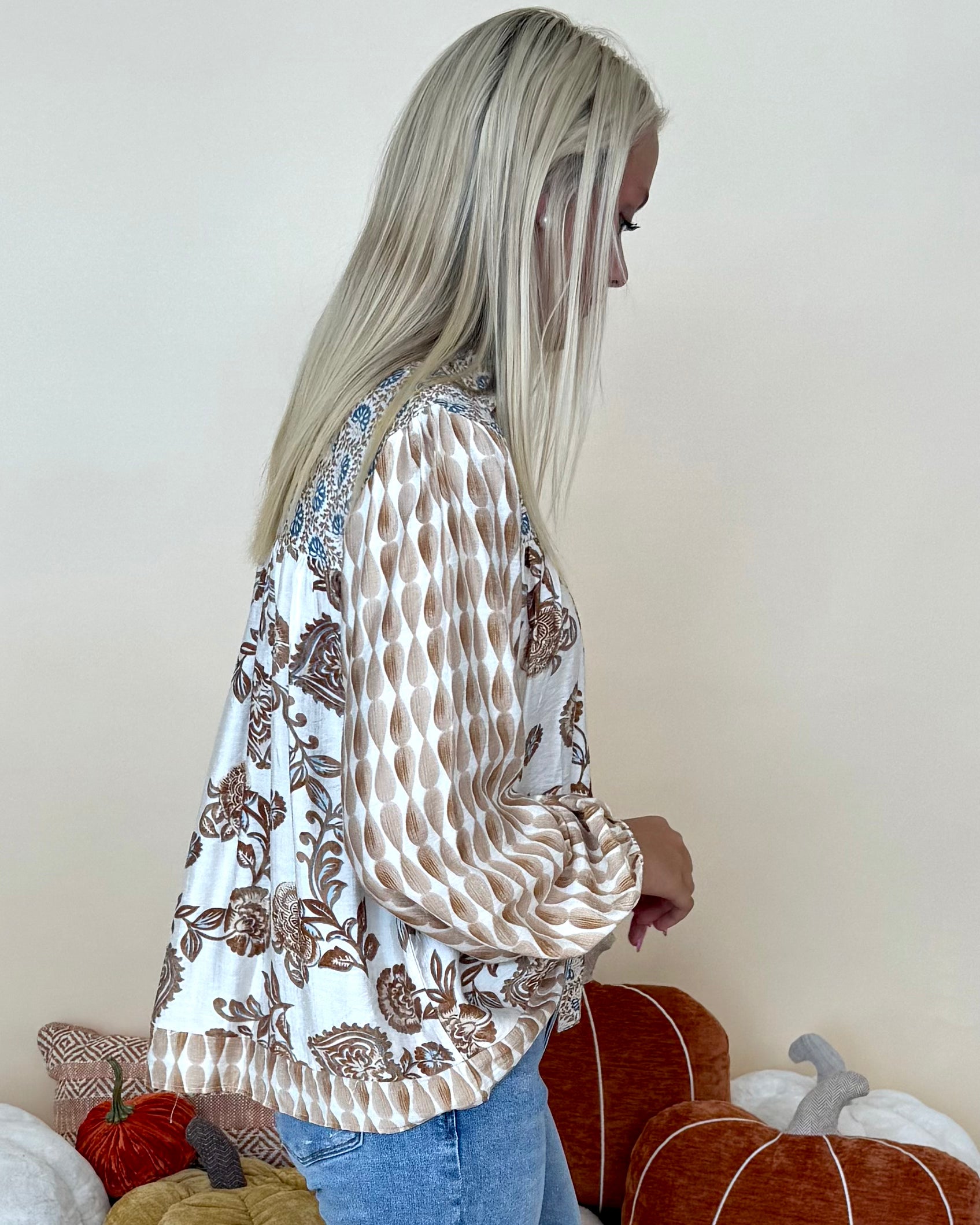 Made For Cheering Mocha Mix Print Top-Shop-Womens-Boutique-Clothing