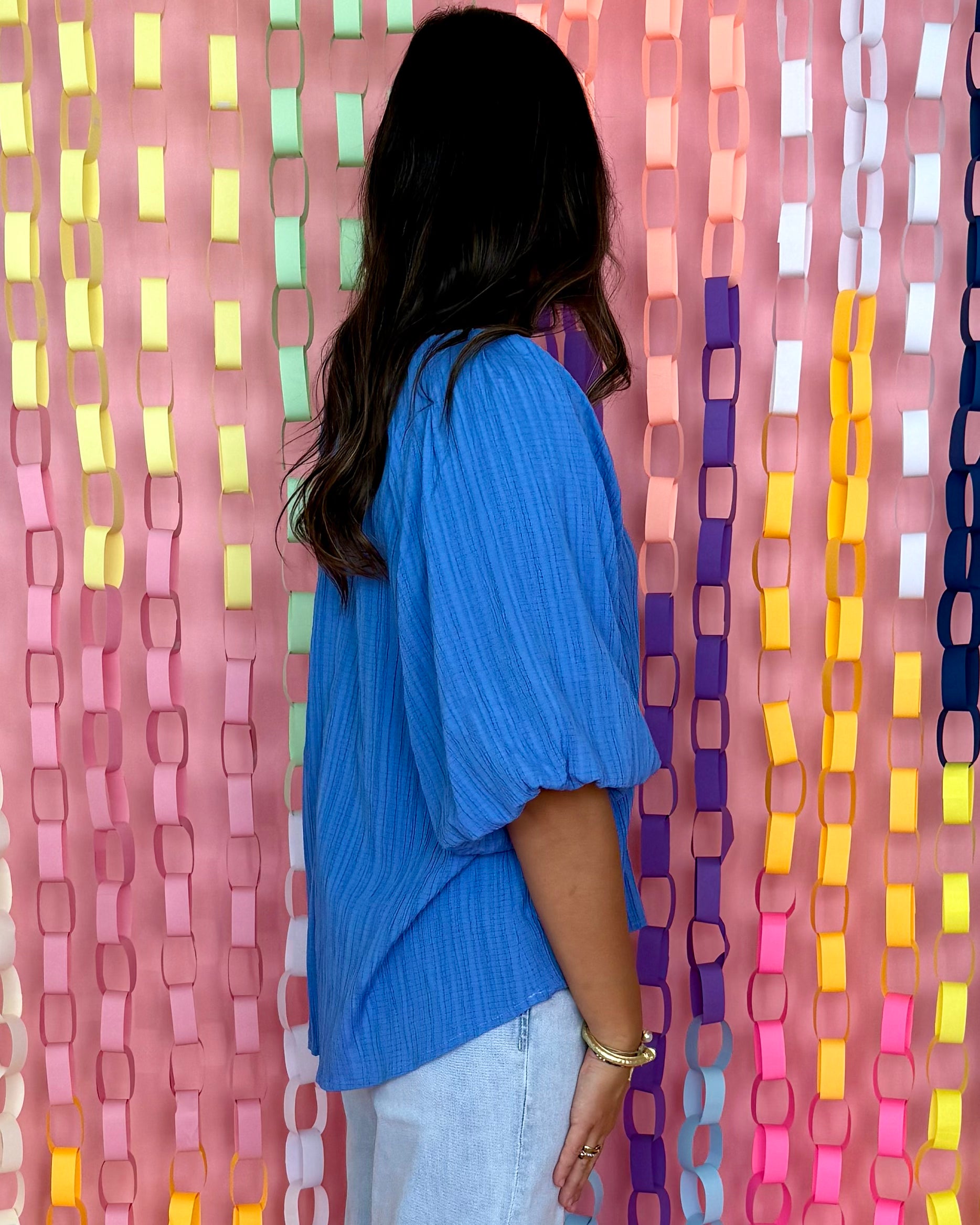 Everything Flows Orchid Blue Smocked Top-Shop-Womens-Boutique-Clothing
