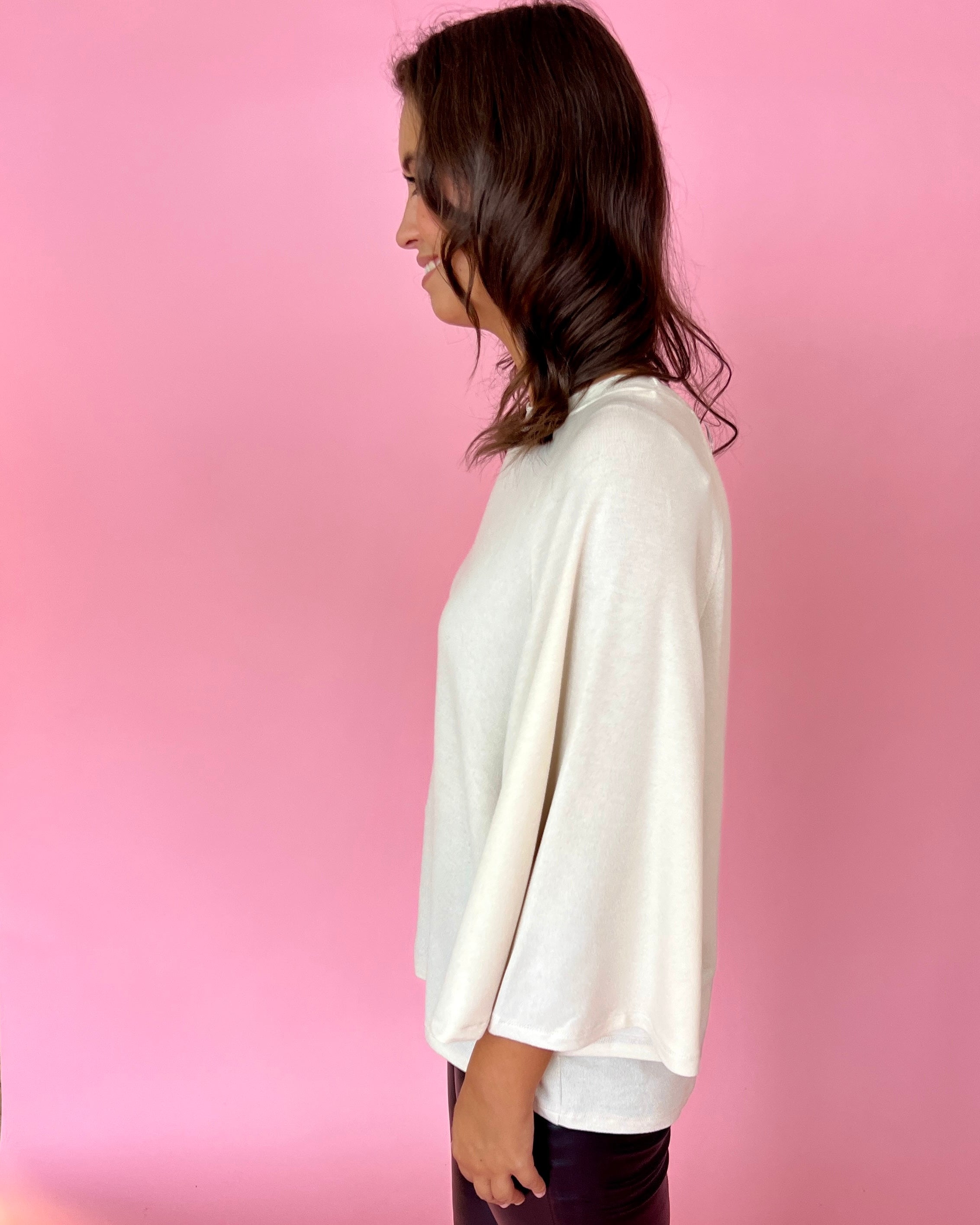 Comfy And Cute Cream Raglan Sleeve Knit Top-Shop-Womens-Boutique-Clothing