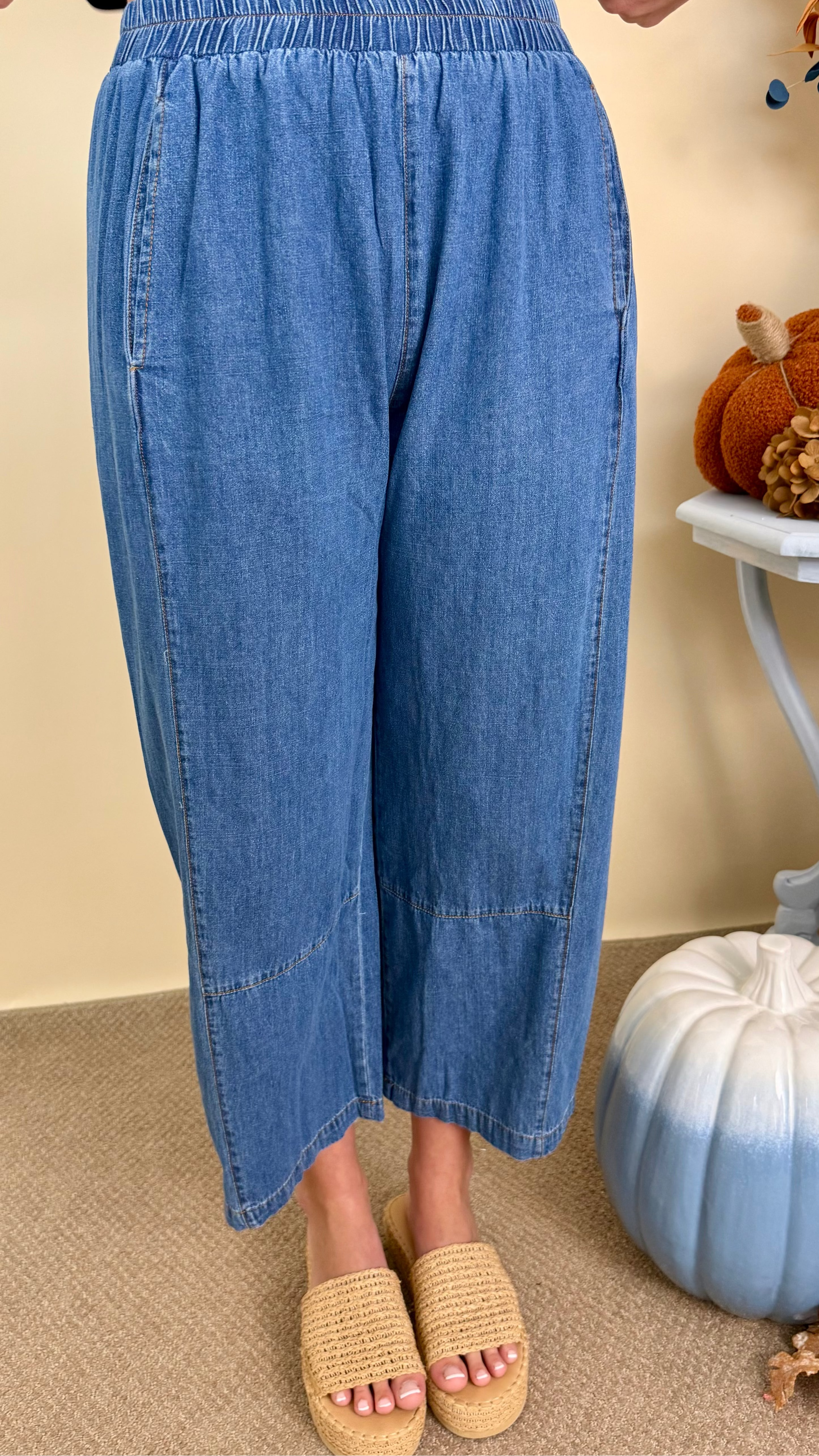 Sweet Reverie Denim Mineral Washed Denim Pants-Shop-Womens-Boutique-Clothing