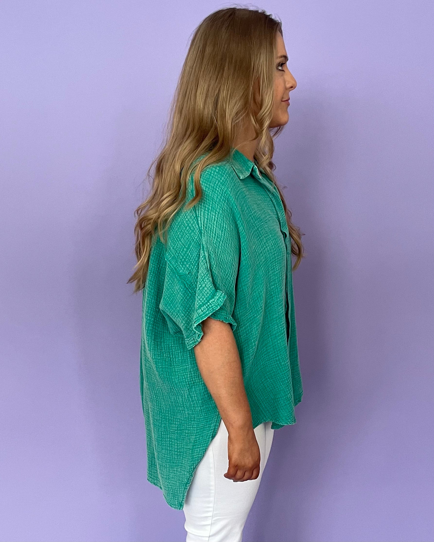 All True Plus Jade Green Mineral Top-Shop-Womens-Boutique-Clothing