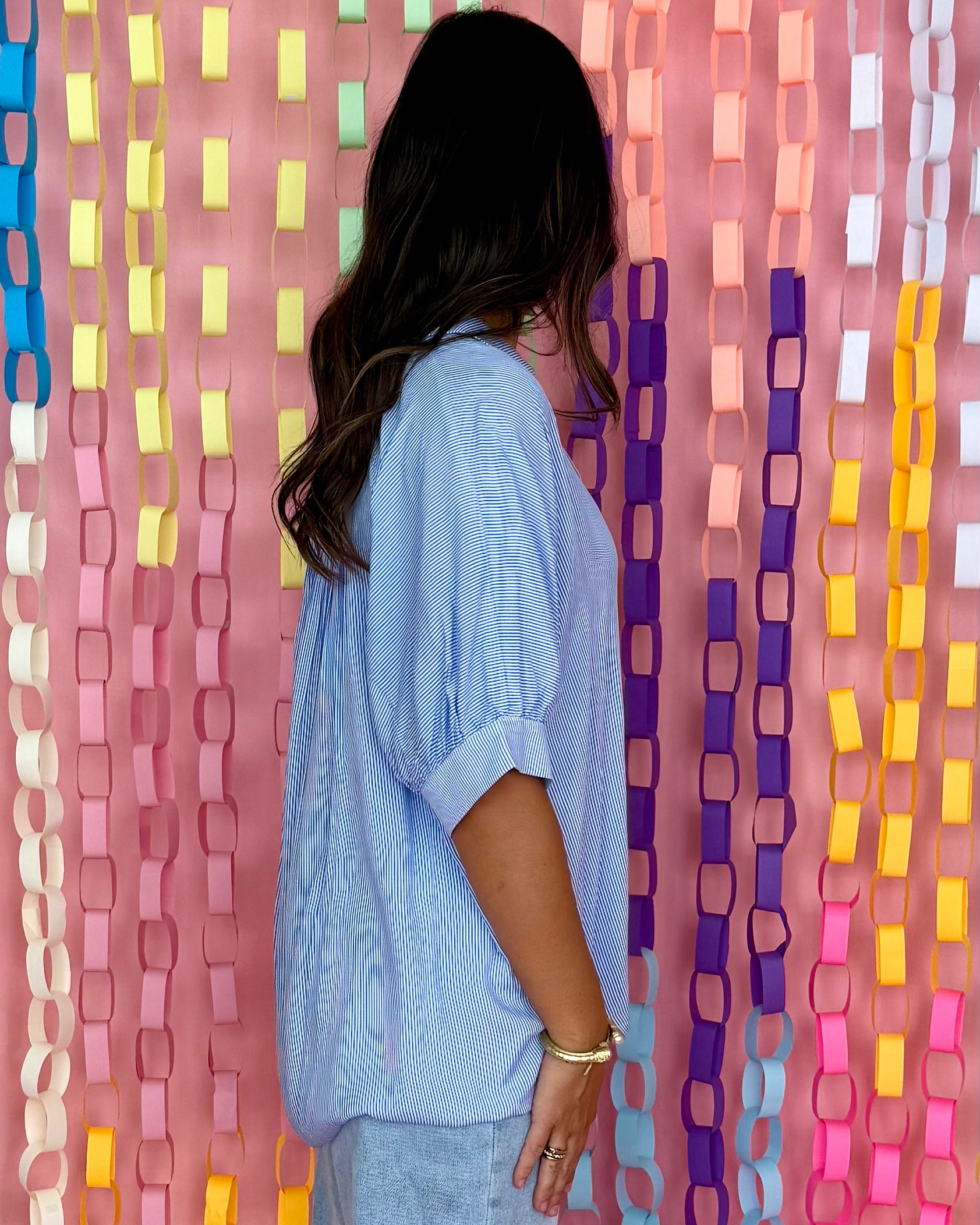 Play On Blue Striped Dolman Top-Shop-Womens-Boutique-Clothing