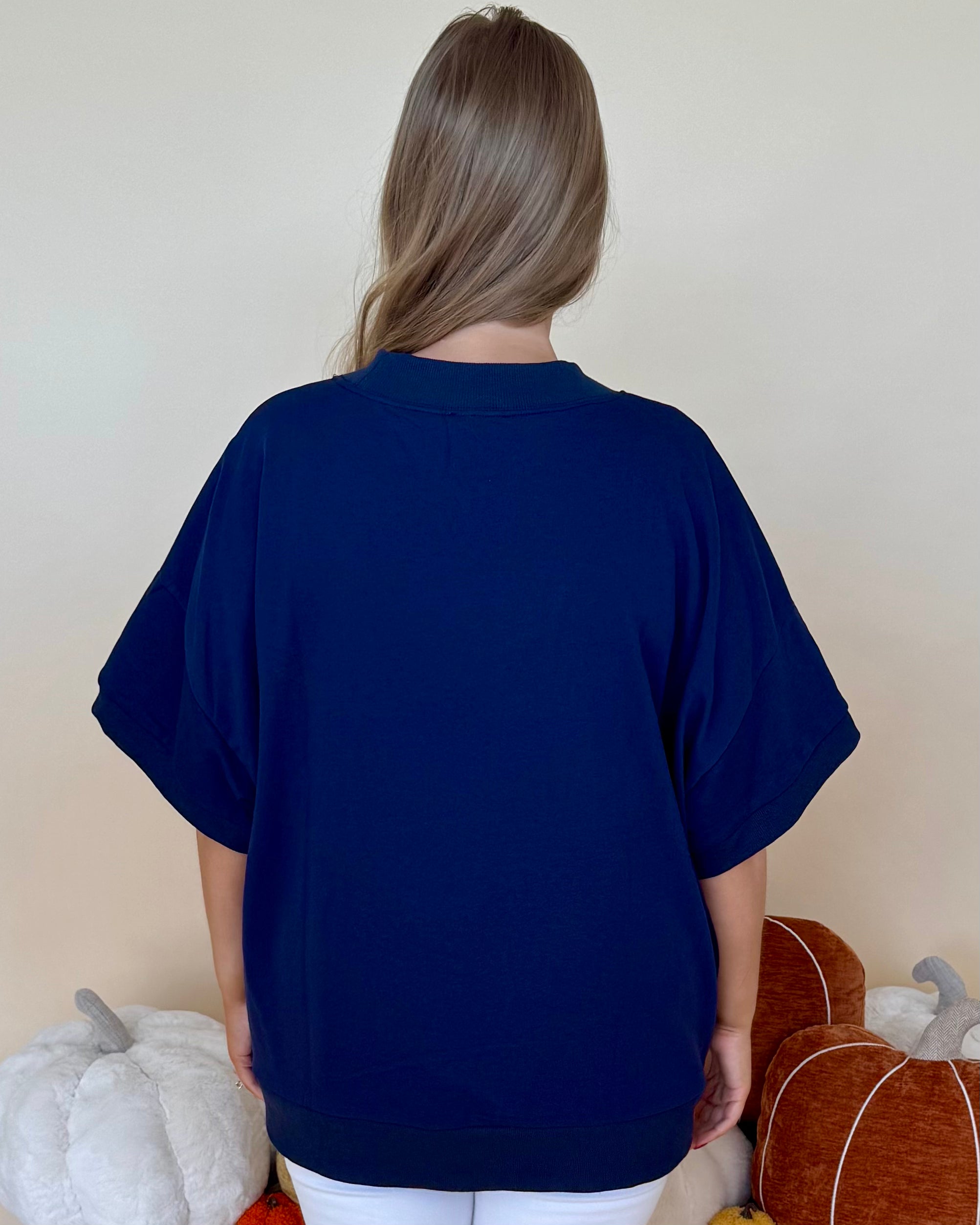 Taking Turns Navy Plus Embroidery A Top-Shop-Womens-Boutique-Clothing