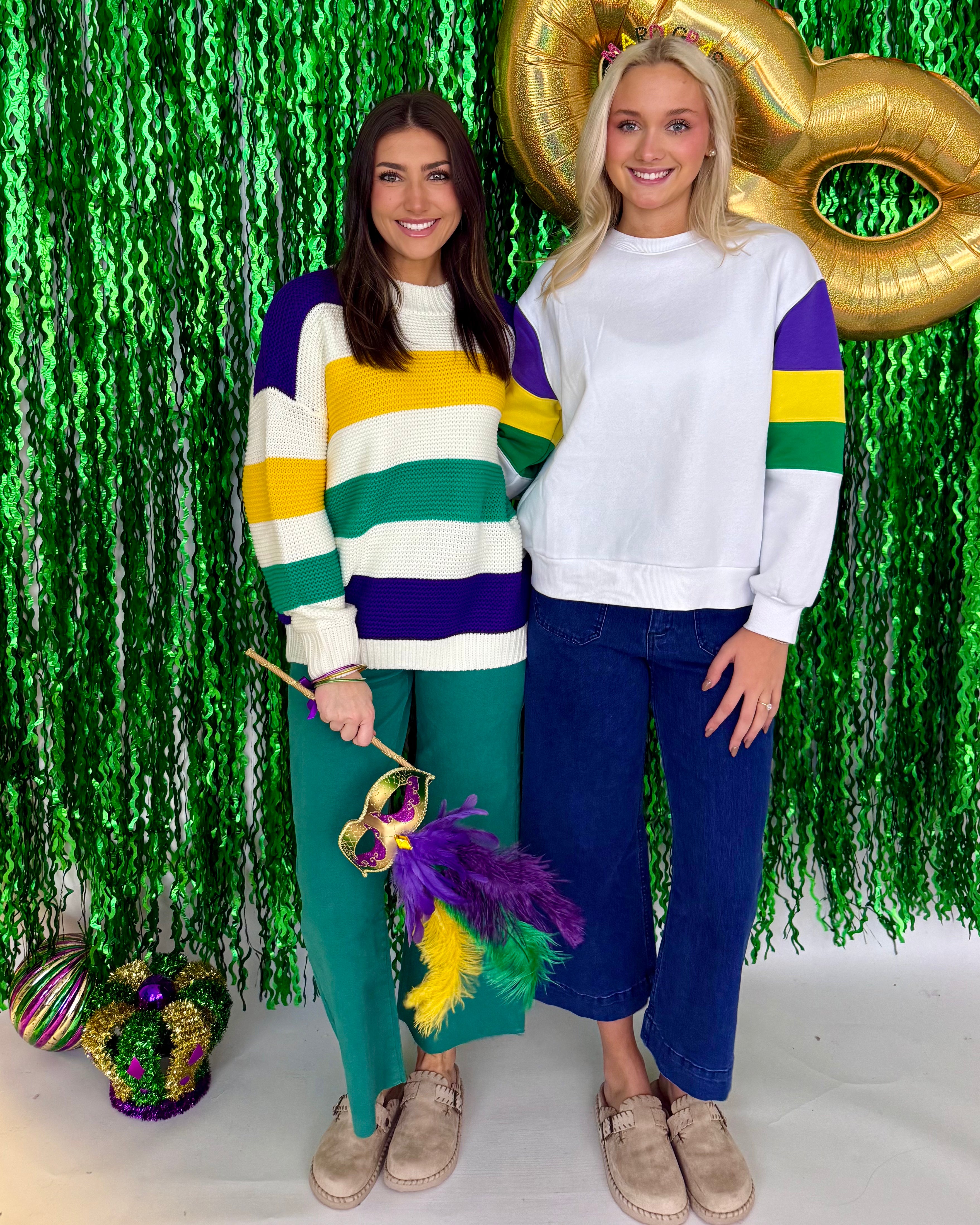 Share A Little Multi Colorblock Stripe Sweater-Shop-Womens-Boutique-Clothing