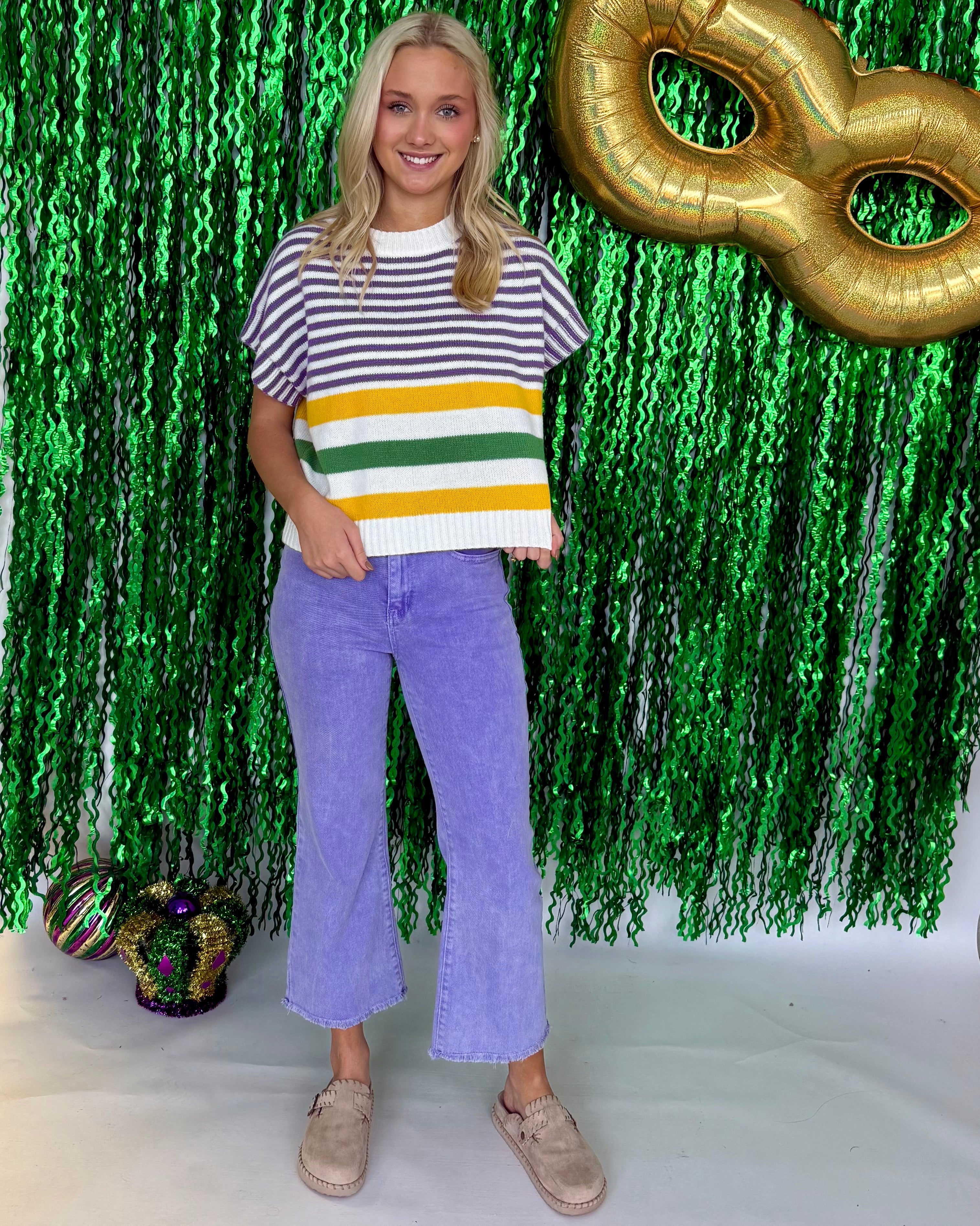 Feeling Close Lavender Washed Frayed Bootcut Pants-Shop-Womens-Boutique-Clothing