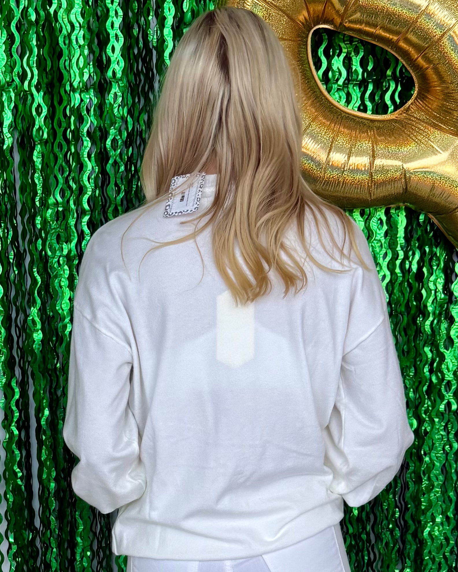 In The Joy Off White Bow Sequin Sweater-Shop-Womens-Boutique-Clothing