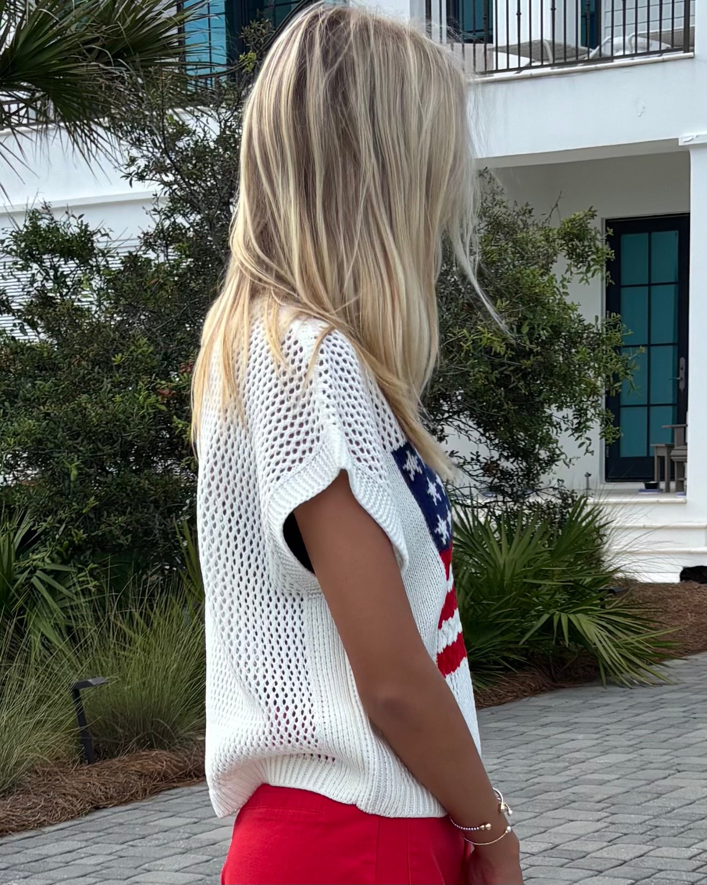 Light Up The Sky Ivory American Flag Sweater-Shop-Womens-Boutique-Clothing