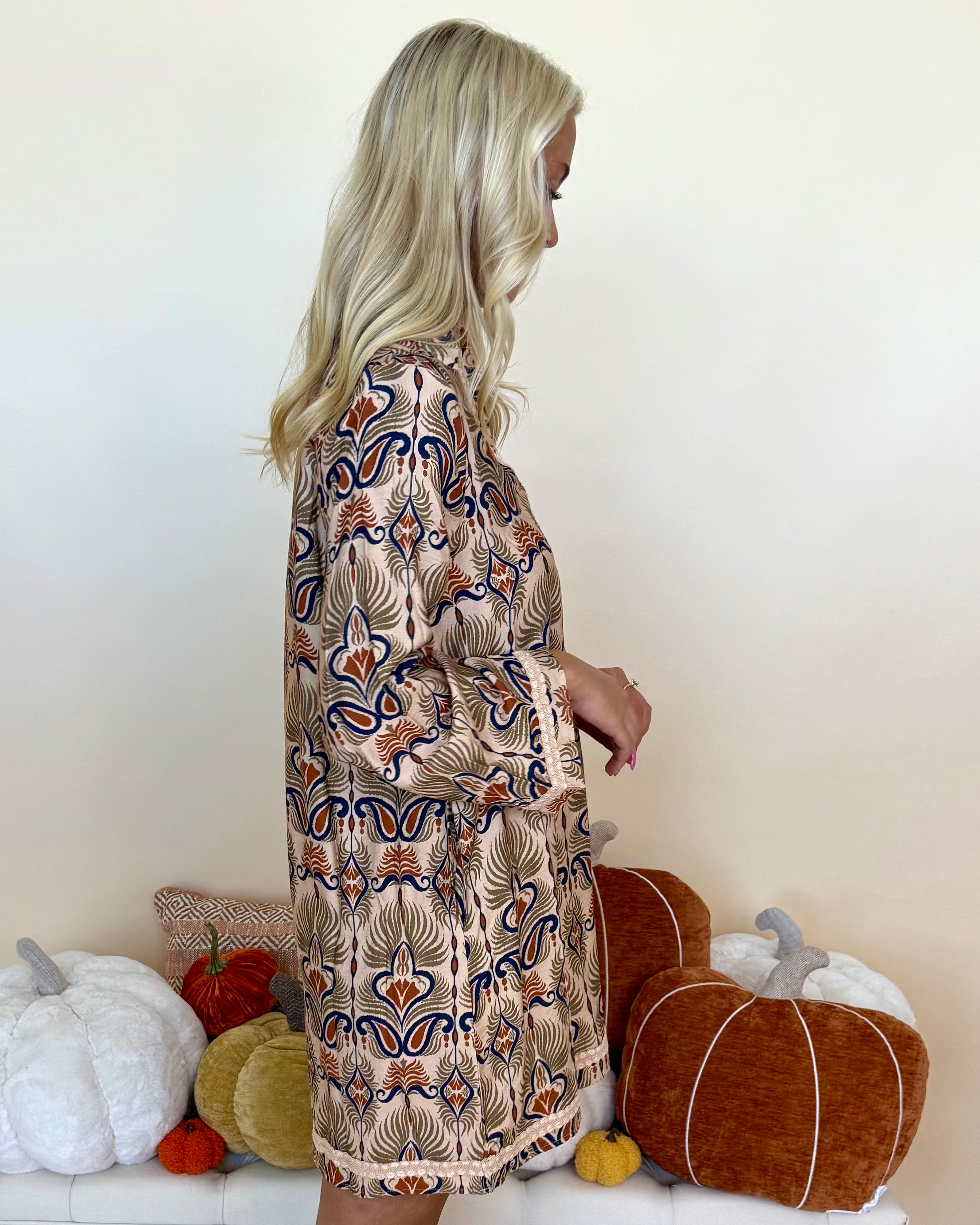 Simply Chic Beige Boho Print Dress-Shop-Womens-Boutique-Clothing