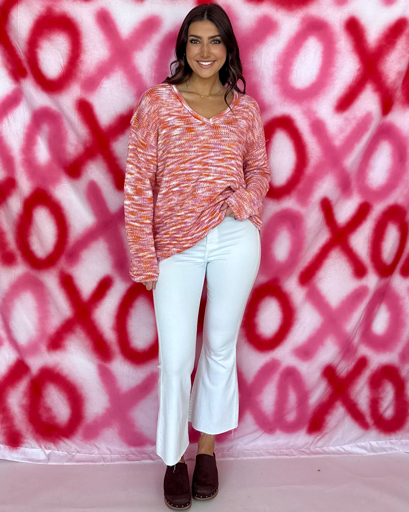 Take Your Chances Orange Print Sweater-Shop-Womens-Boutique-Clothing