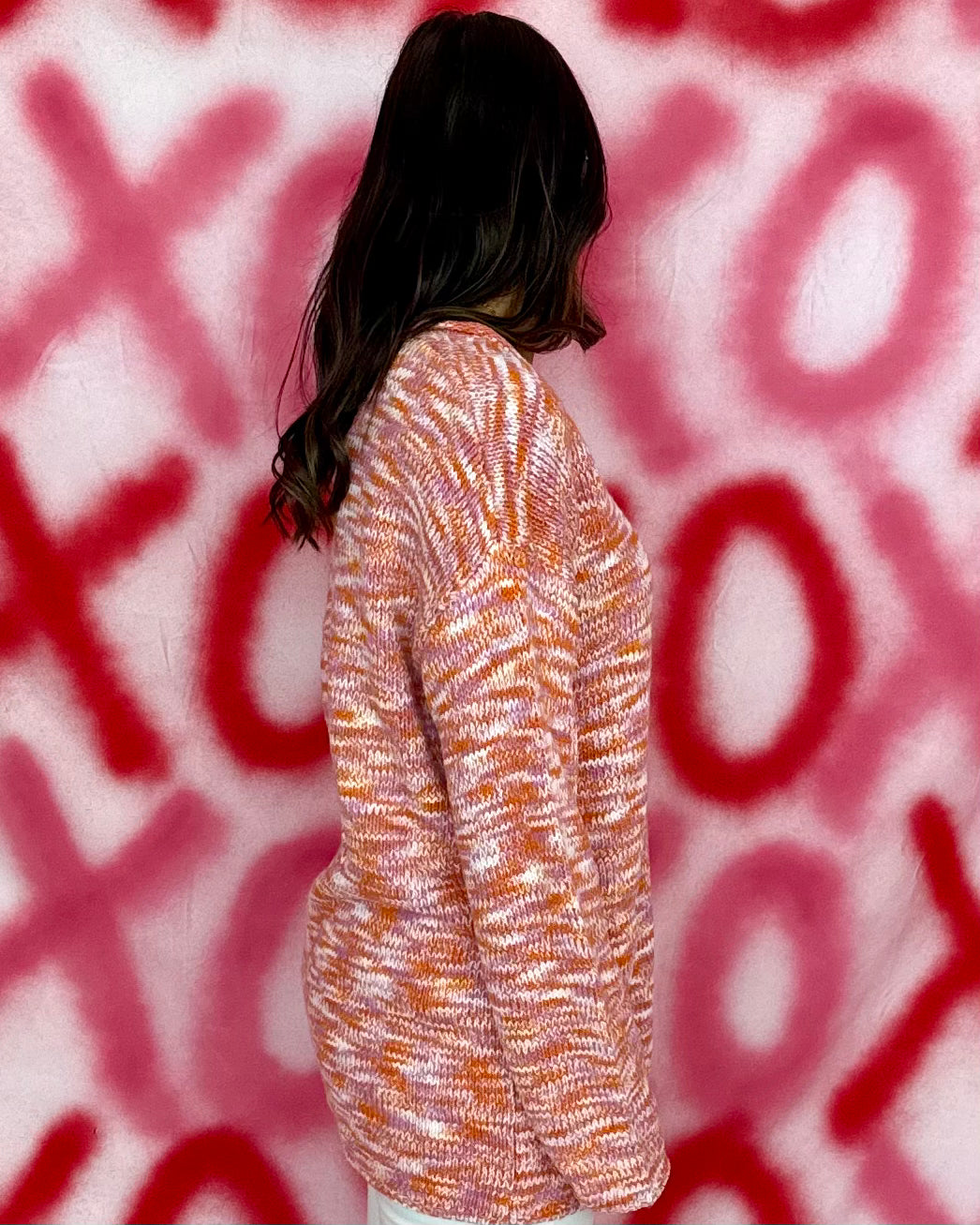 Take Your Chances Orange Print Sweater-Shop-Womens-Boutique-Clothing