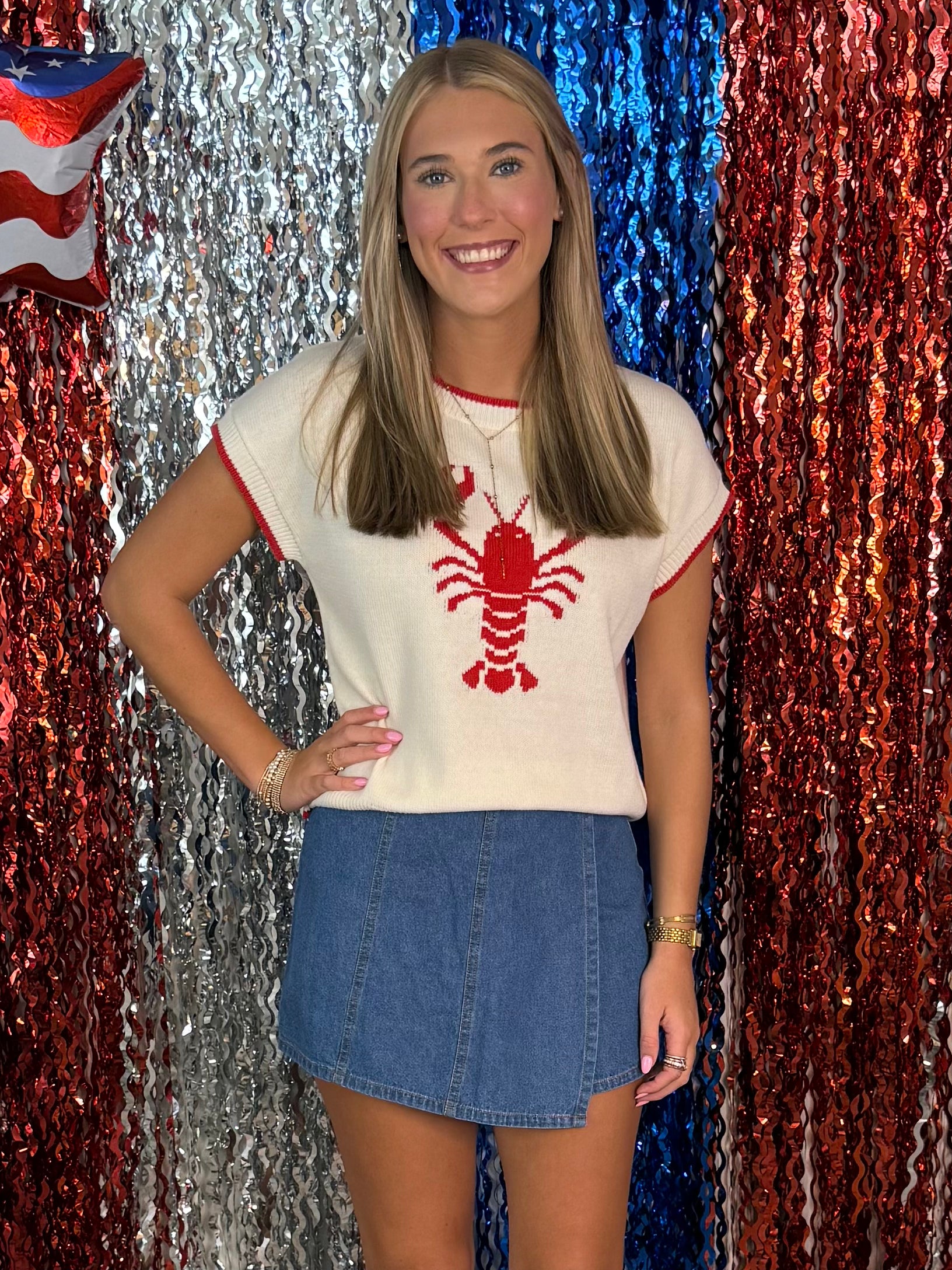 Sunset Lover Cream Lobster Sweater-Shop-Womens-Boutique-Clothing