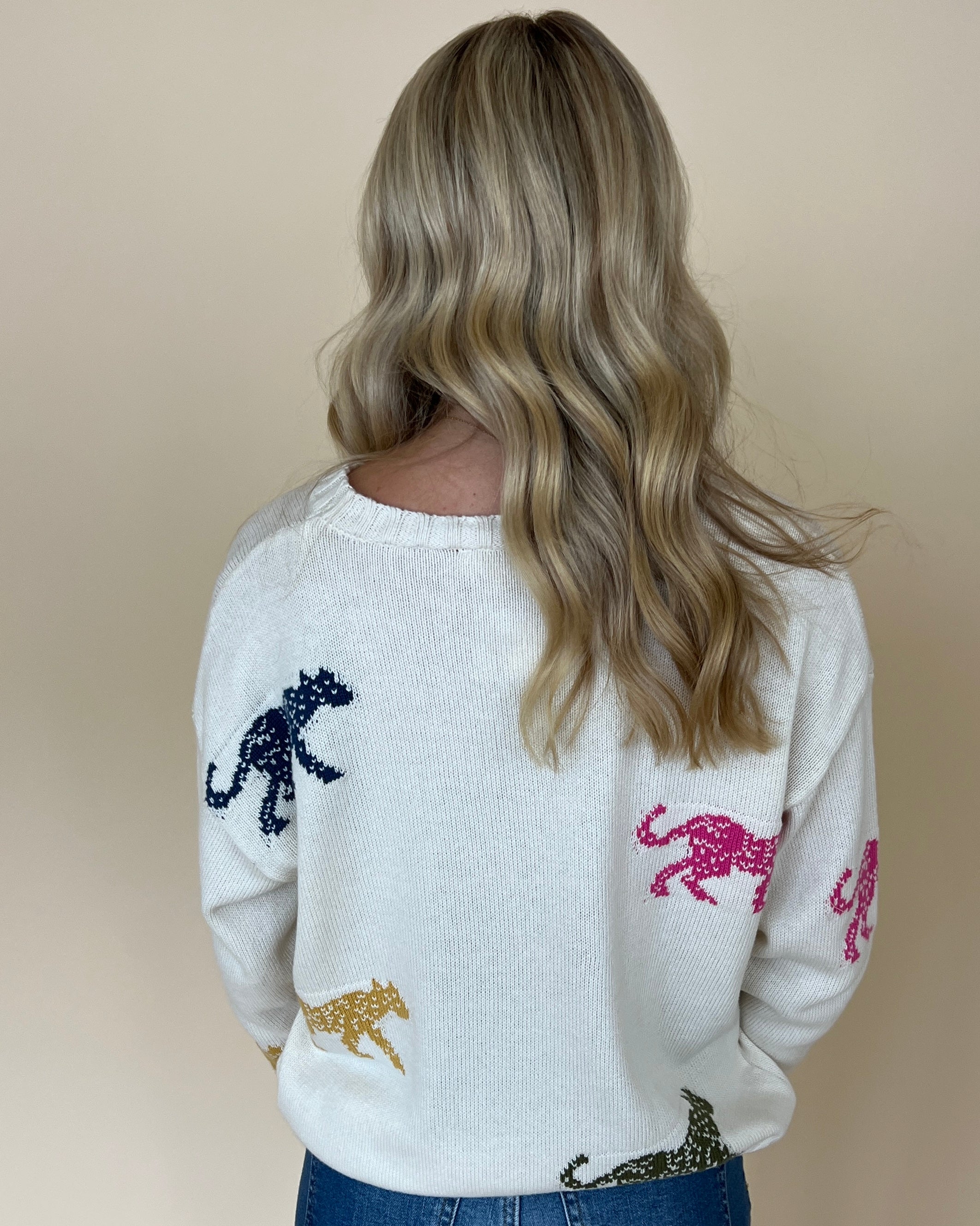 Follow Your Gaze Sand Animal Sweater-Shop-Womens-Boutique-Clothing