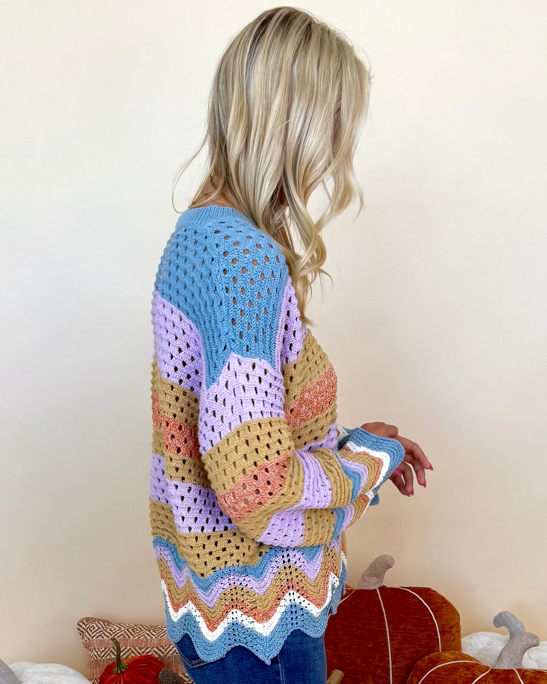 Step Into Style Vintage Lilac Wavy Sweater-Shop-Womens-Boutique-Clothing