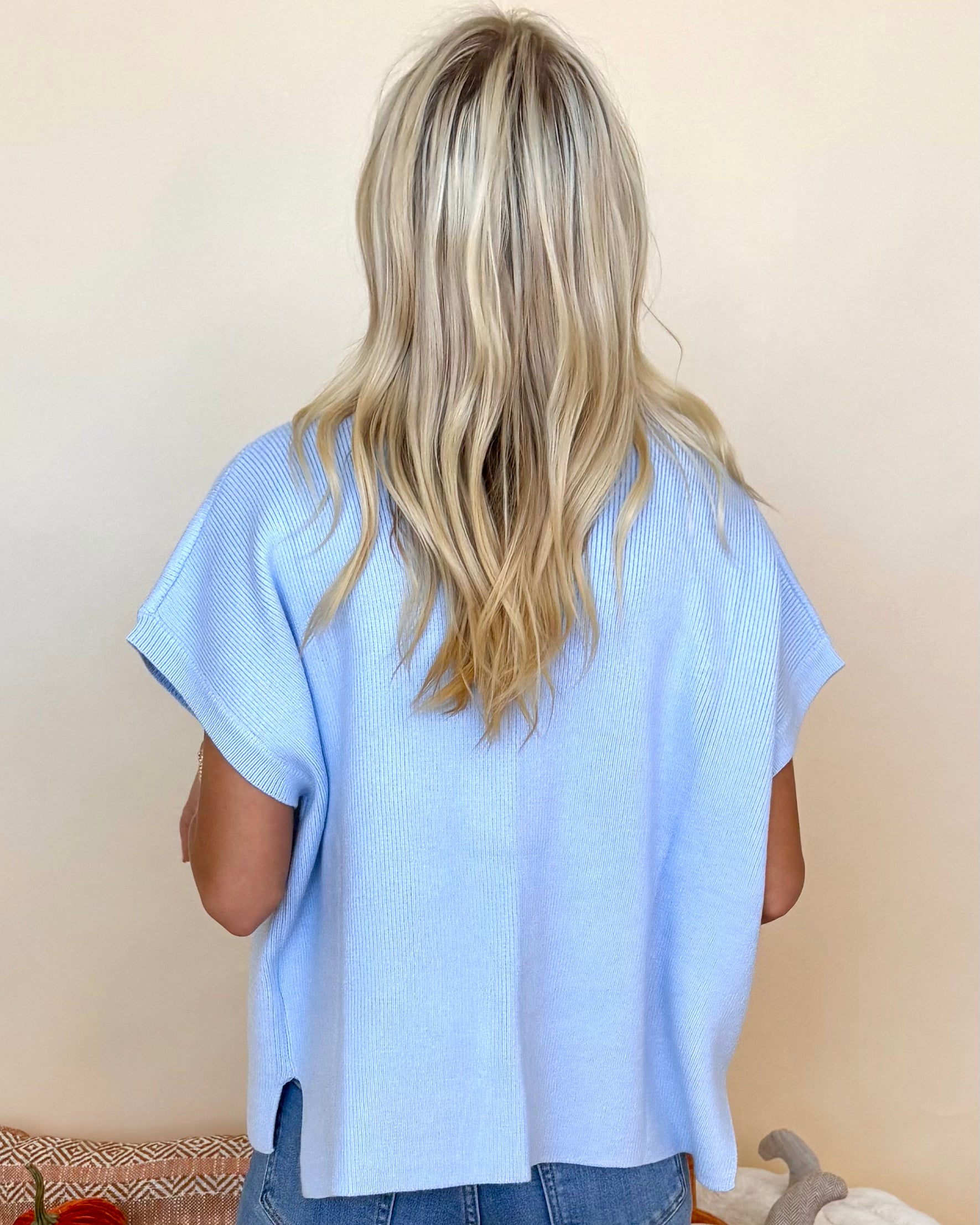 On A Daily Basis Sky Blue Sweater-Shop-Womens-Boutique-Clothing