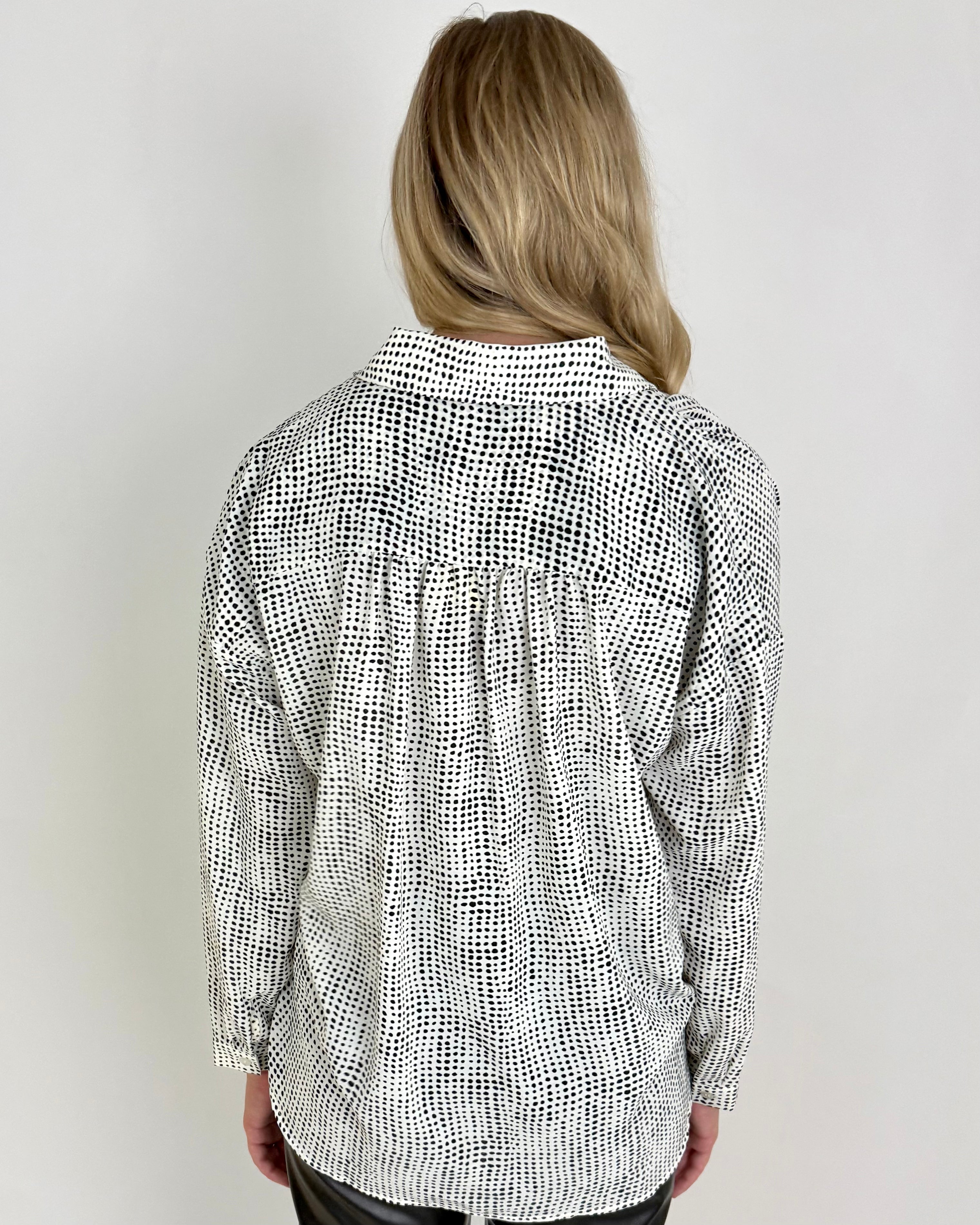 All I Want White Dot Print Top-Shop-Womens-Boutique-Clothing