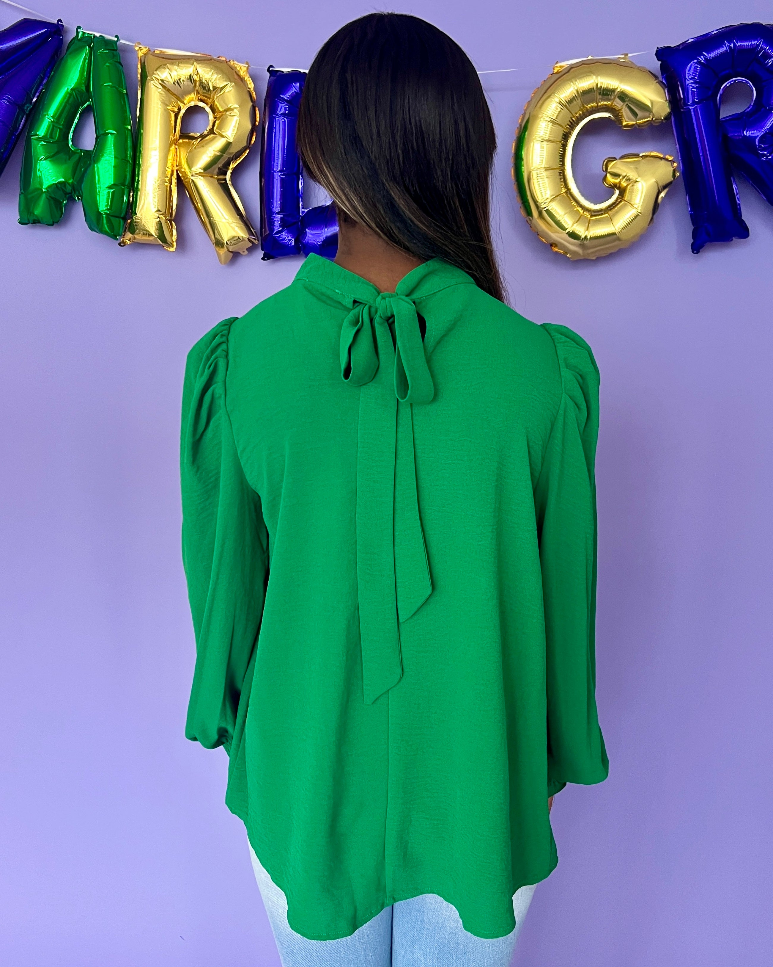 Beyond You Green High Neck Top-Shop-Womens-Boutique-Clothing